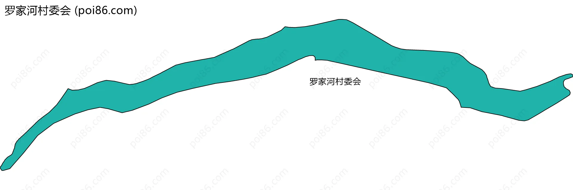 罗家河村委会边界地图