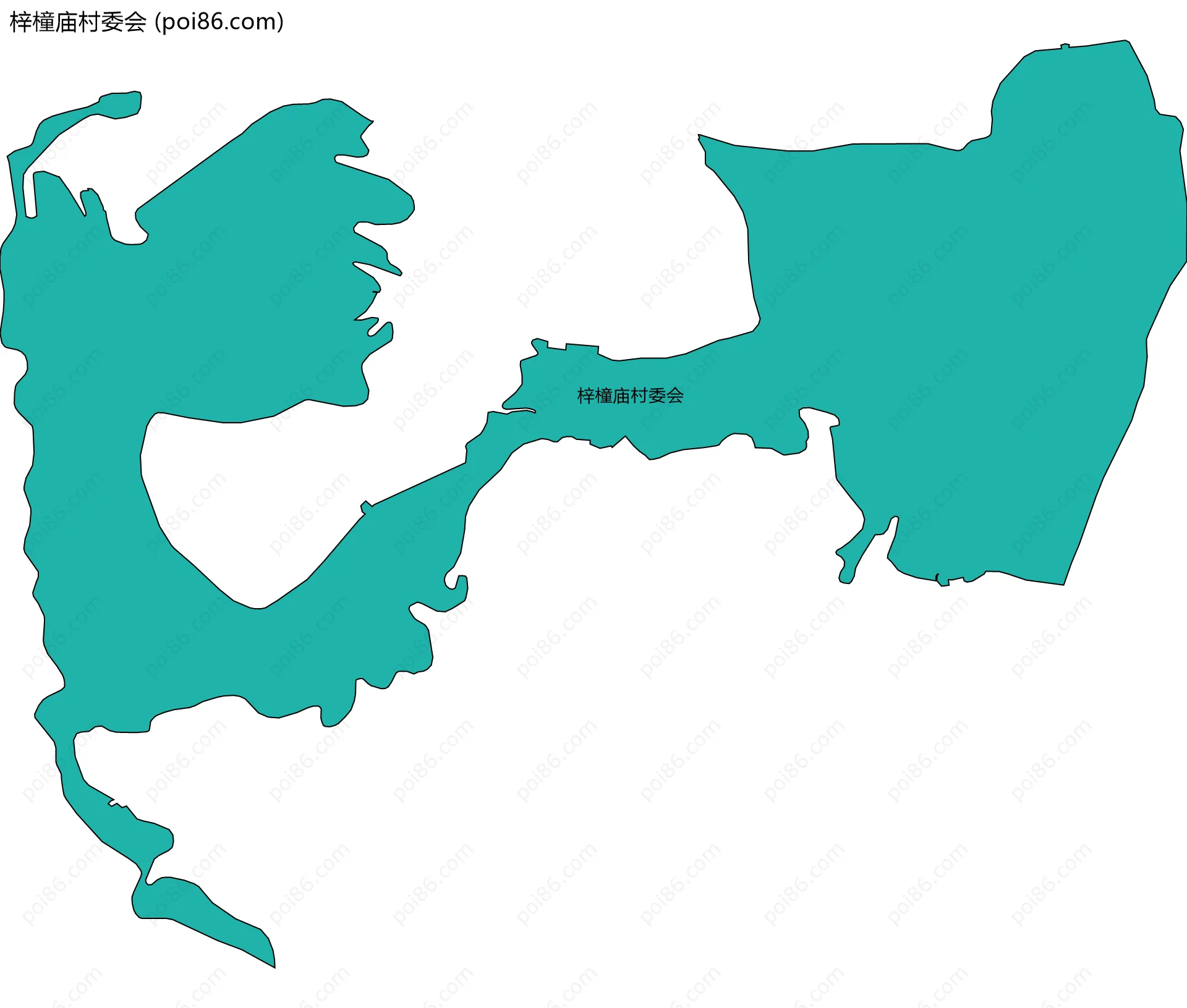 梓橦庙村委会边界地图