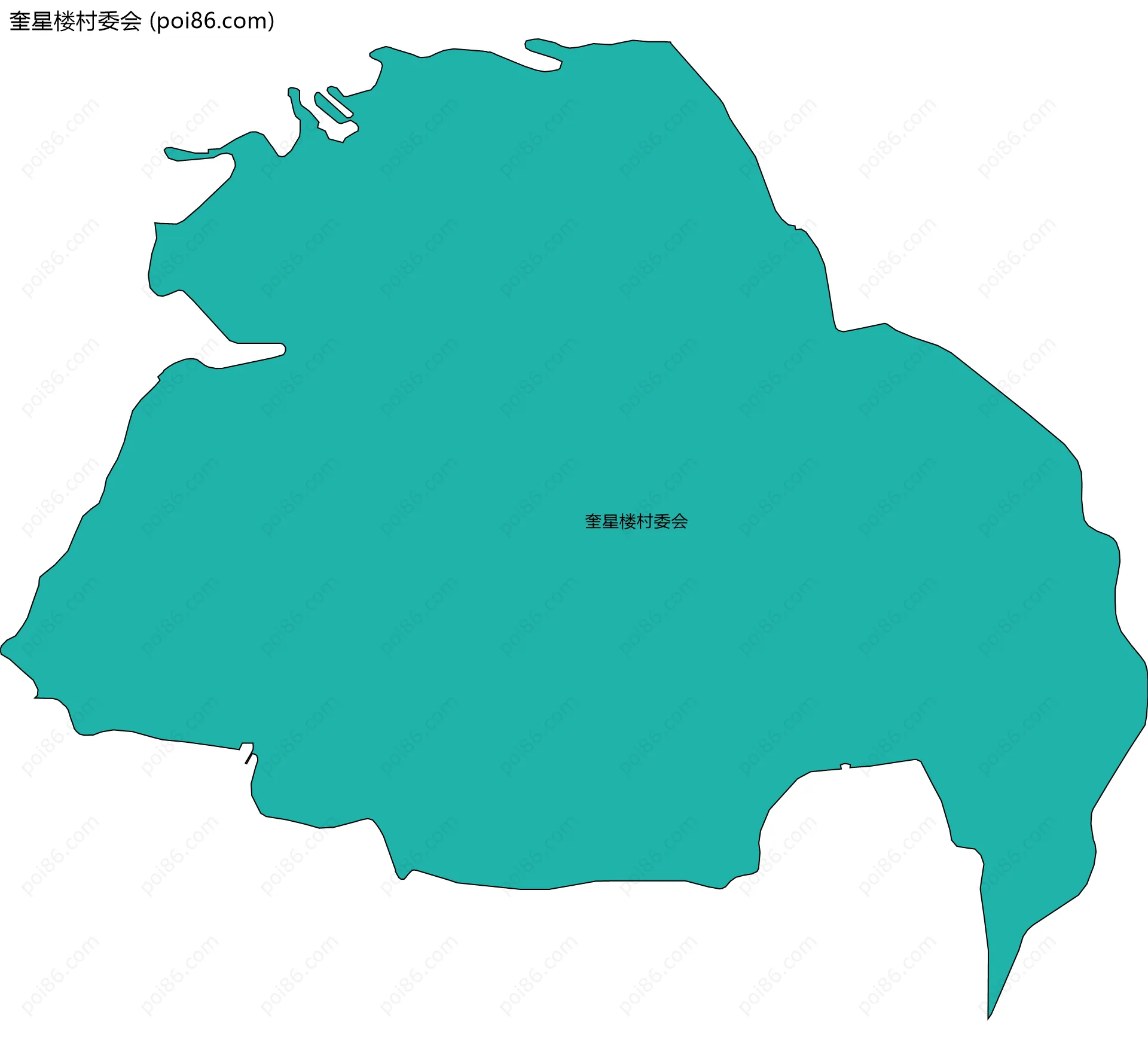 奎星楼村委会边界地图