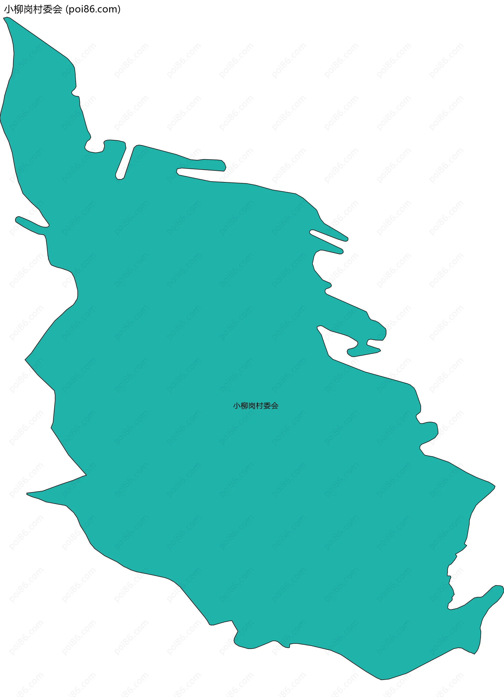 小柳岗村委会边界地图