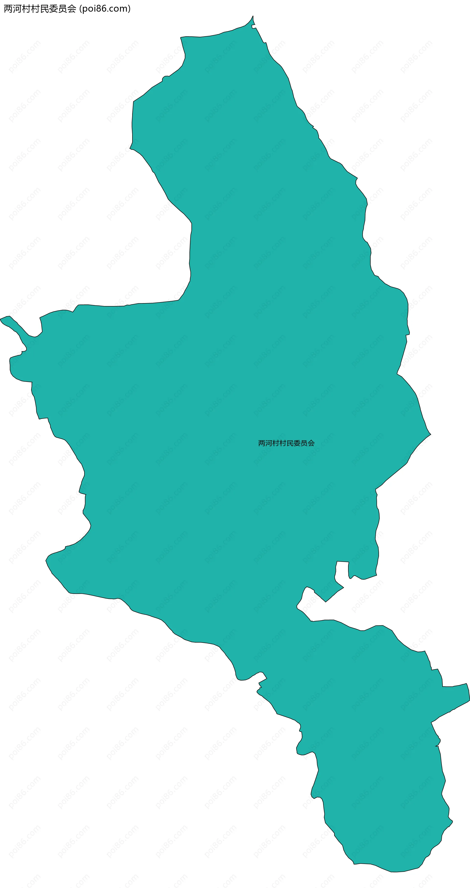 两河村村民委员会边界地图