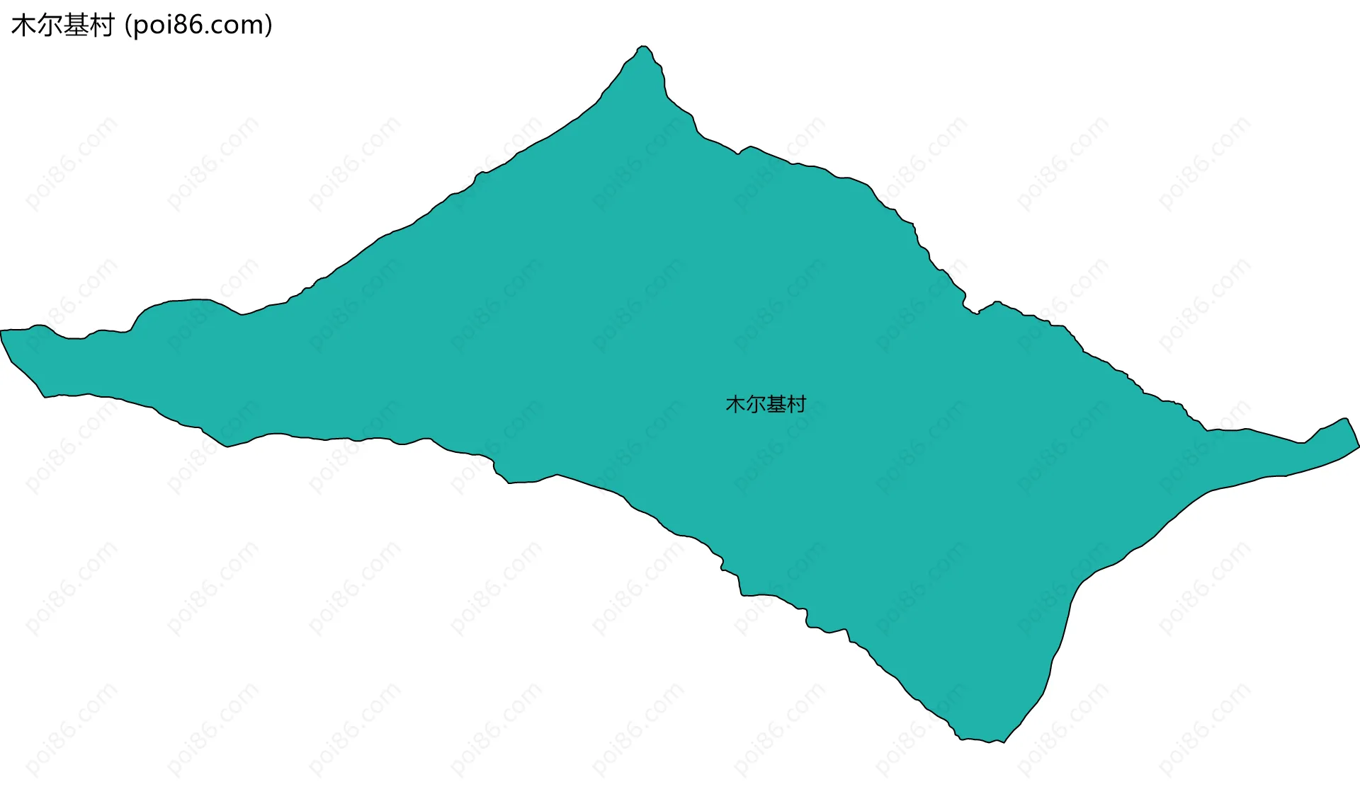 木尔基村边界地图