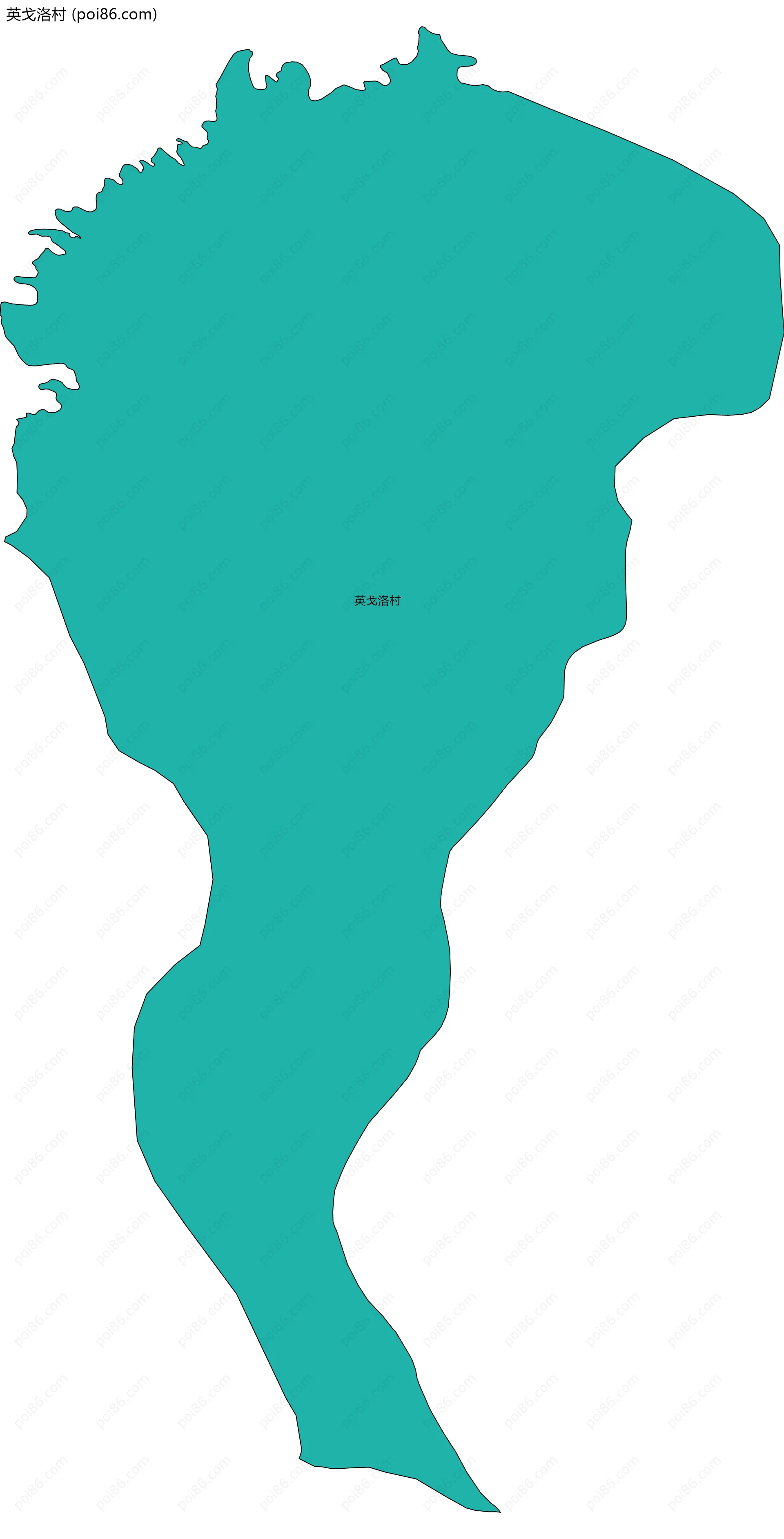 英戈洛村边界地图