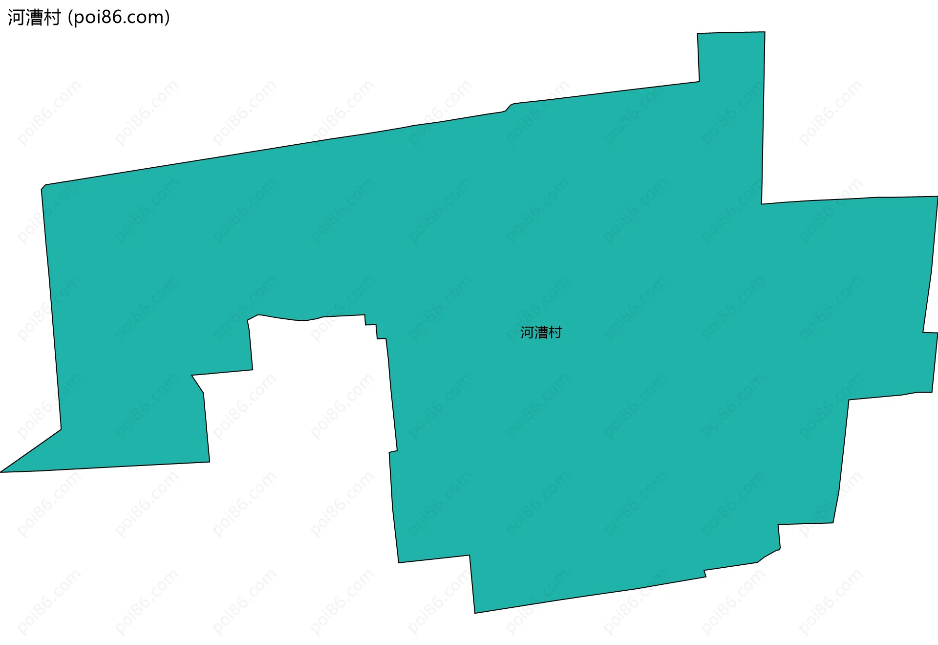 河漕村边界地图