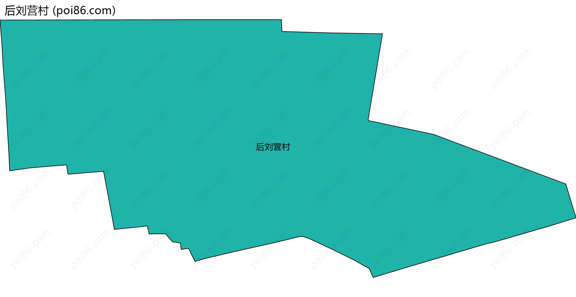 后刘营村边界地图