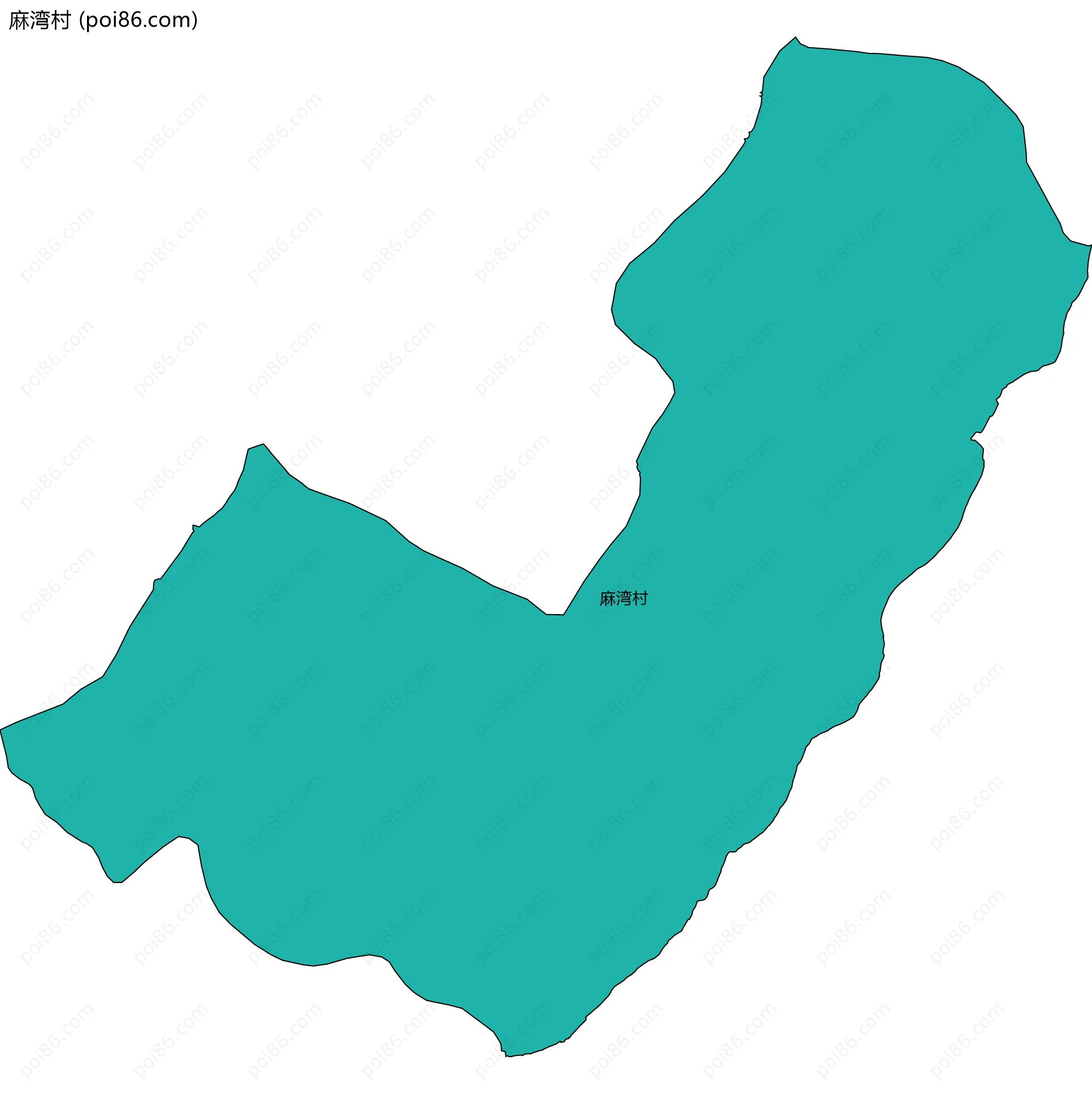 麻湾村边界地图