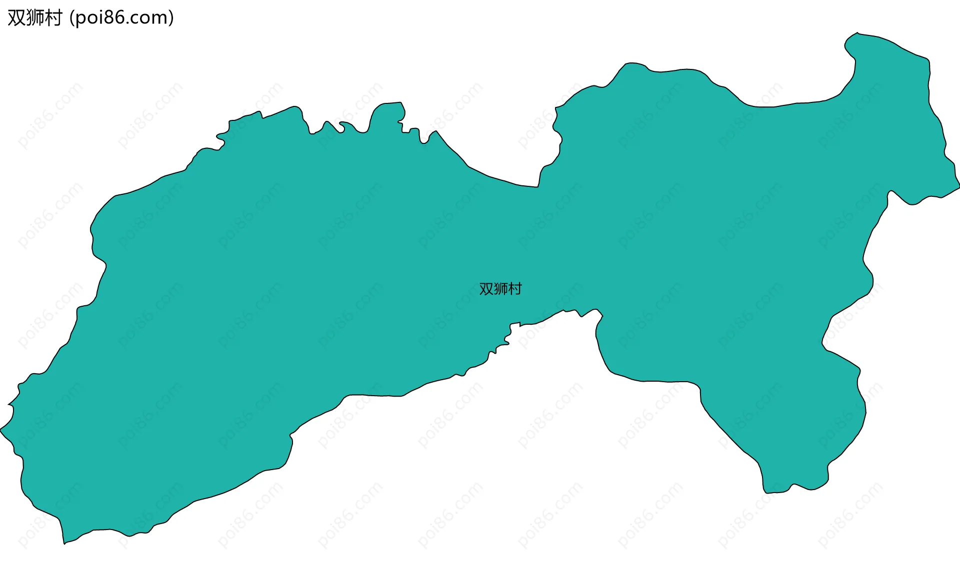 双狮村边界地图