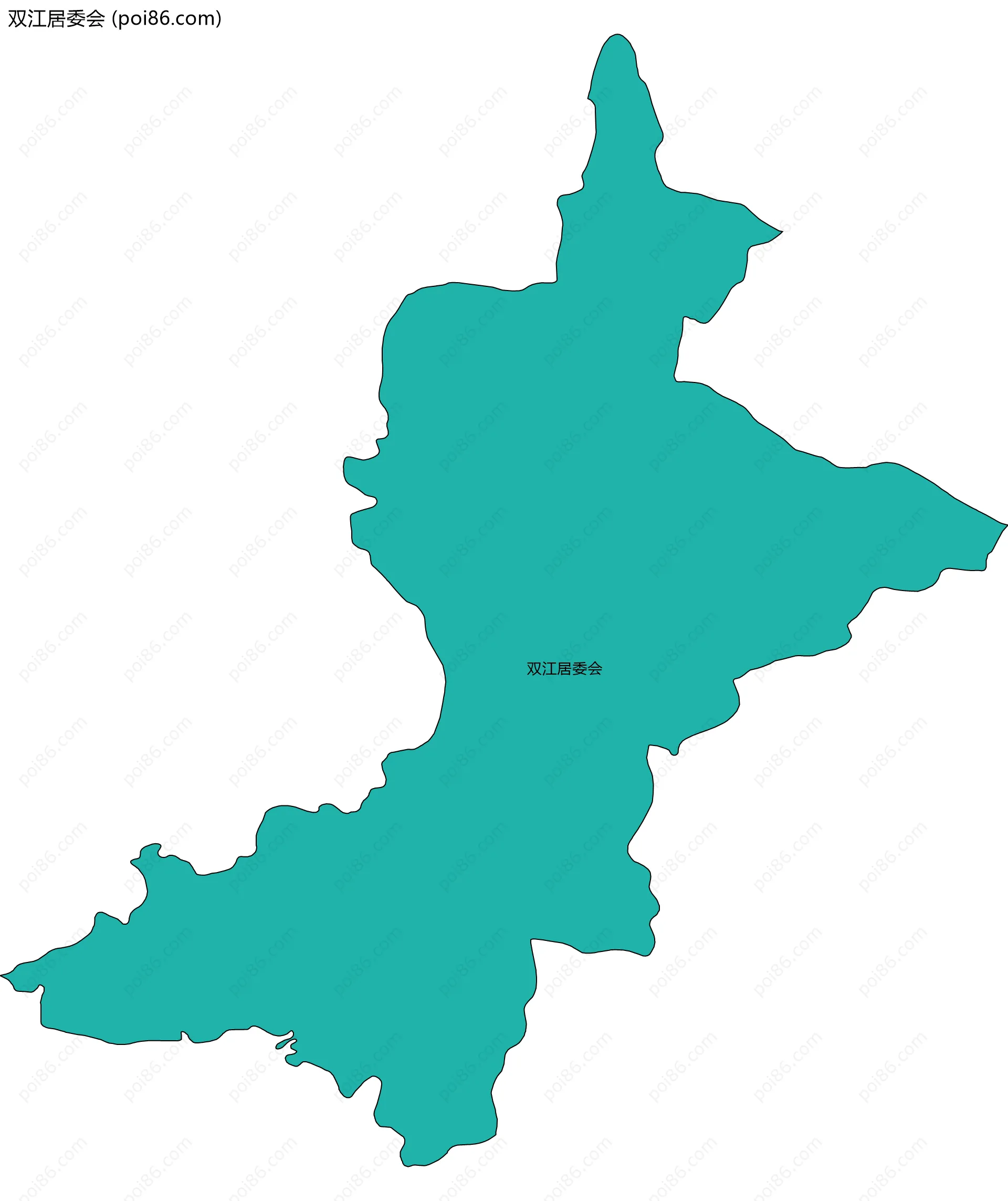 双江居委会边界地图
