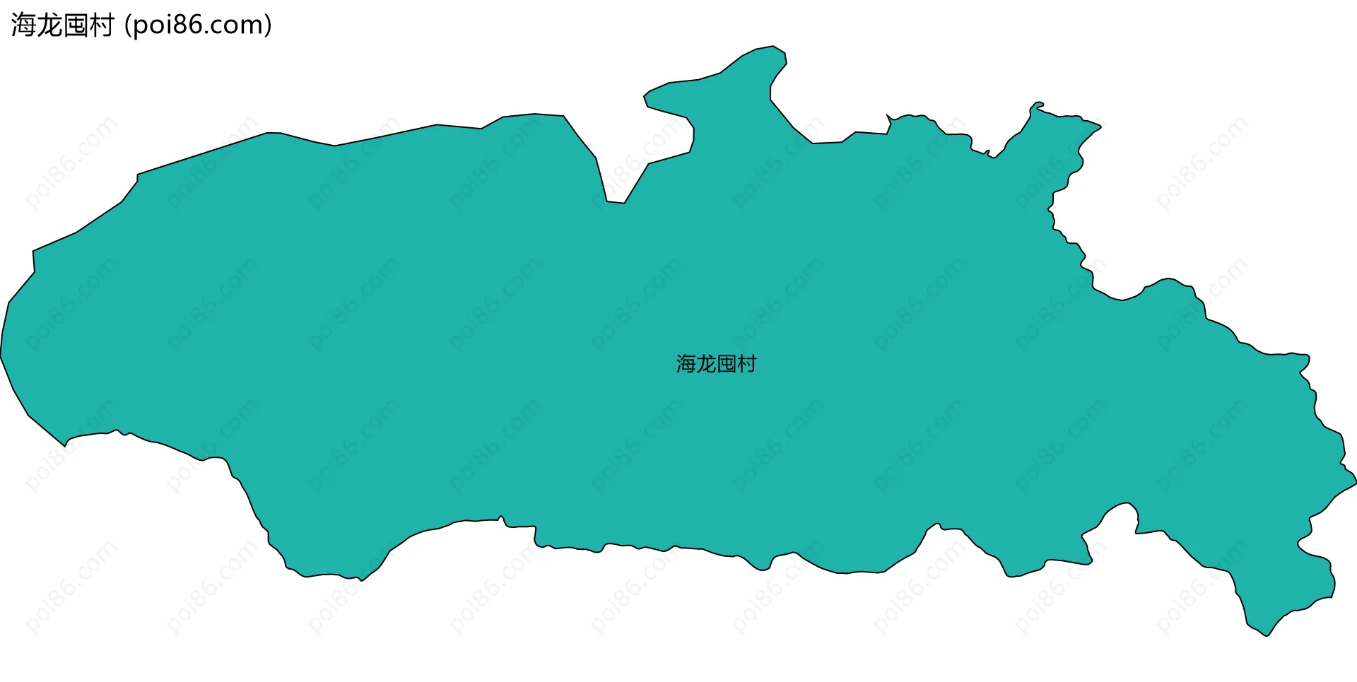 海龙囤村边界地图