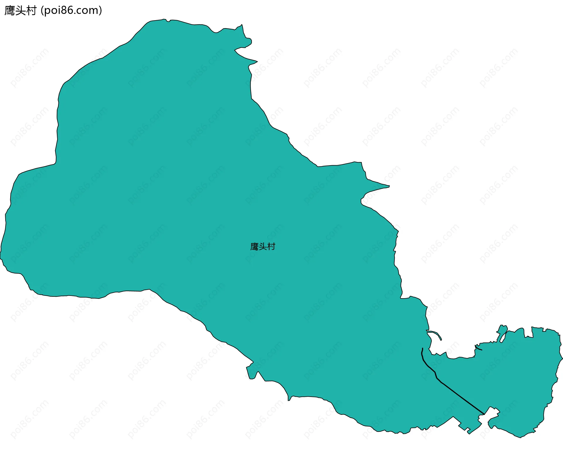 鹰头村边界地图