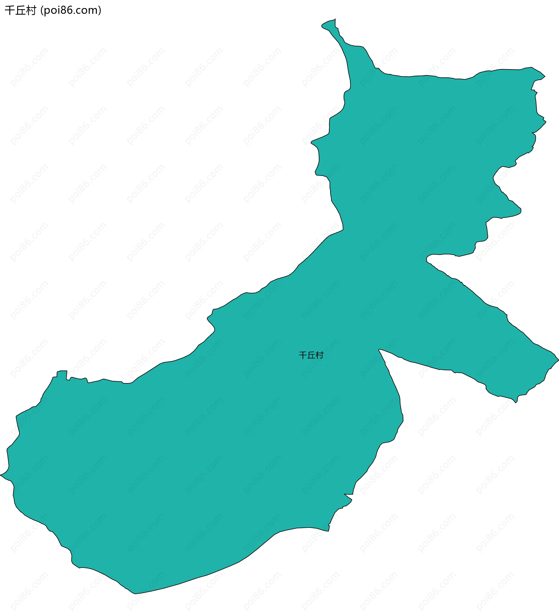 千丘村边界地图