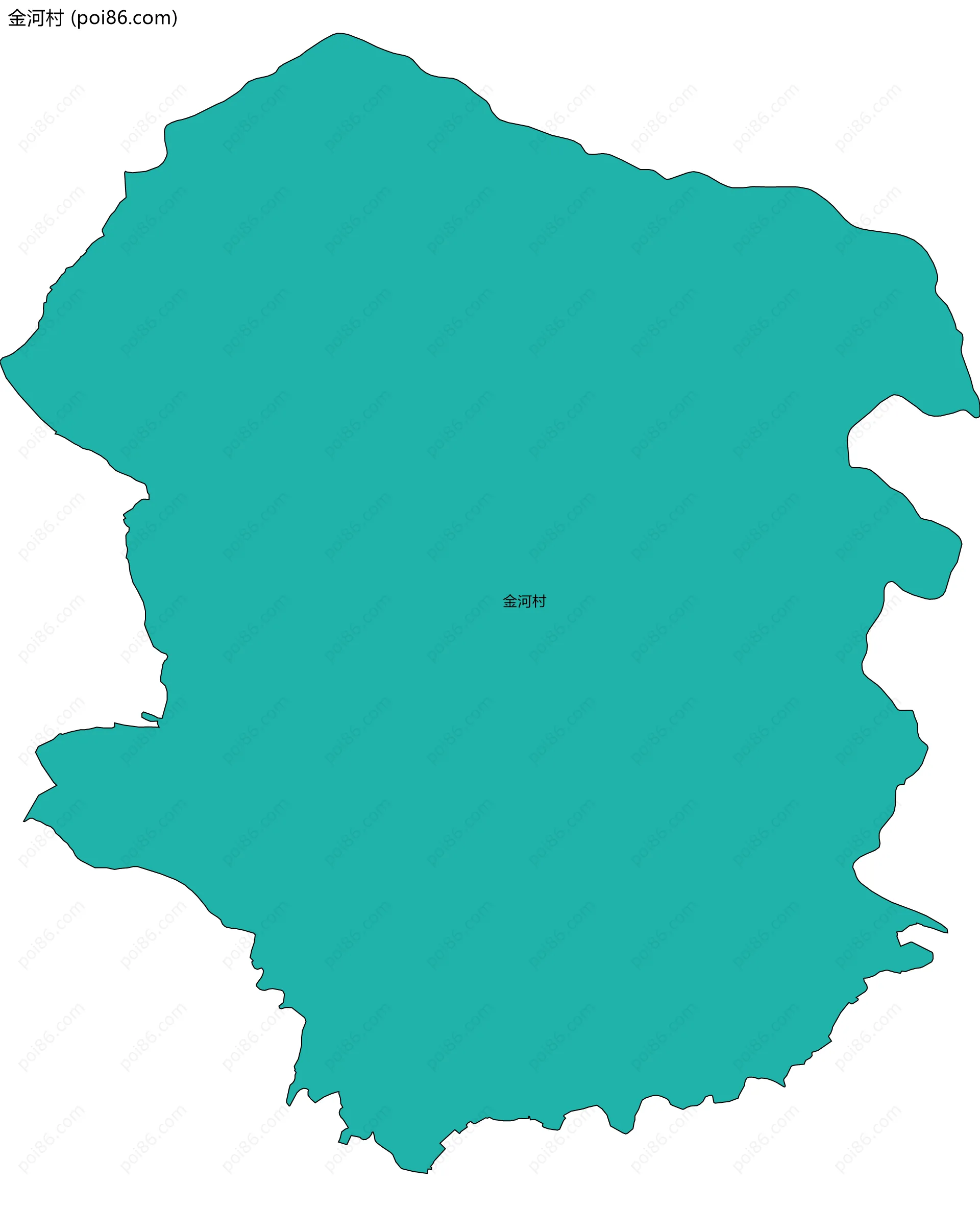 金河村边界地图