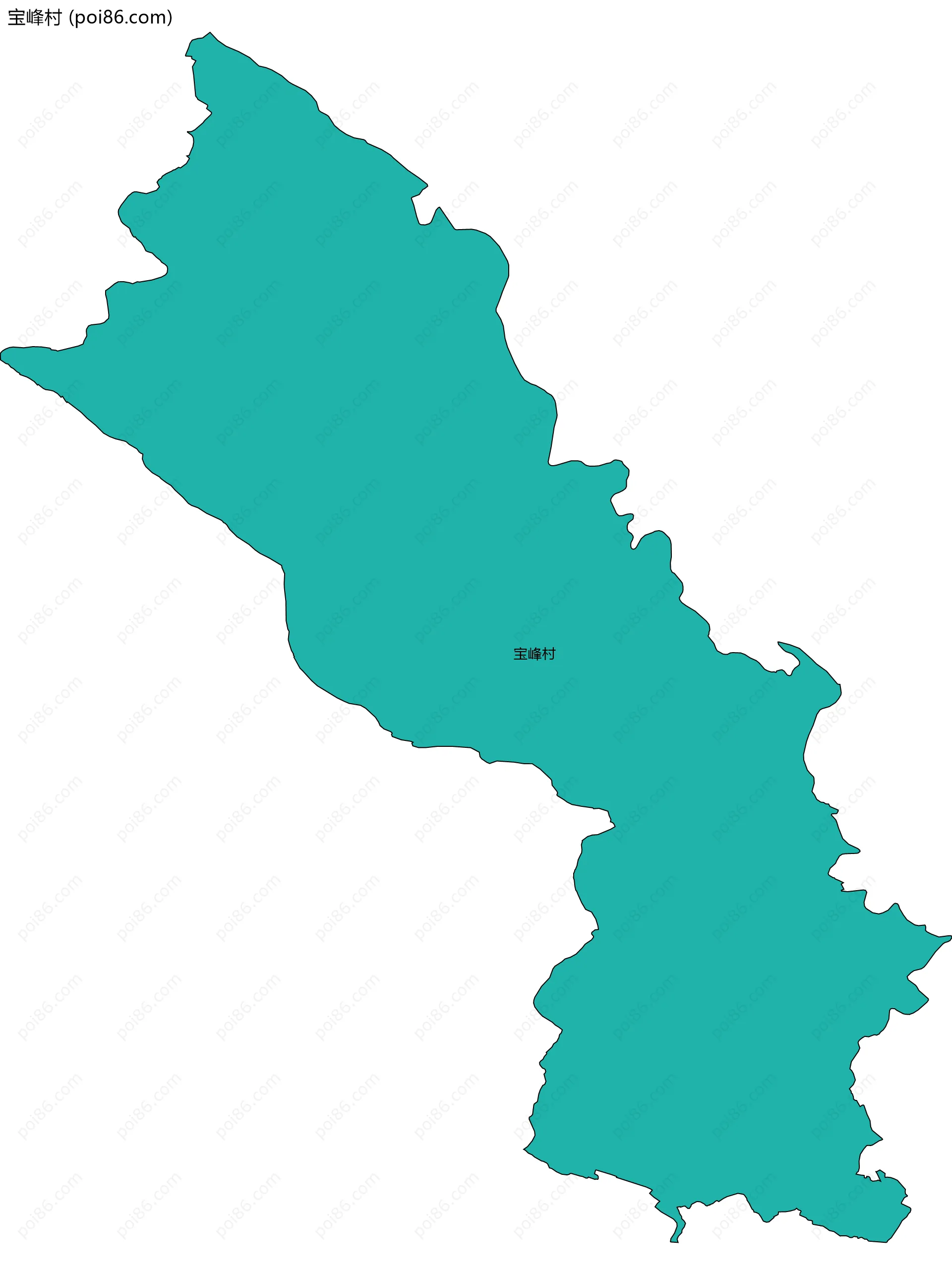 宝峰村边界地图