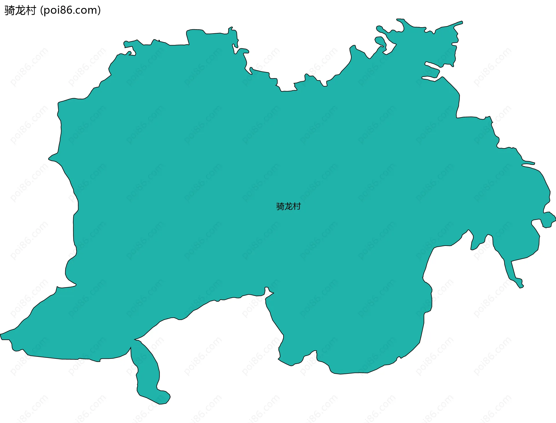 骑龙村边界地图