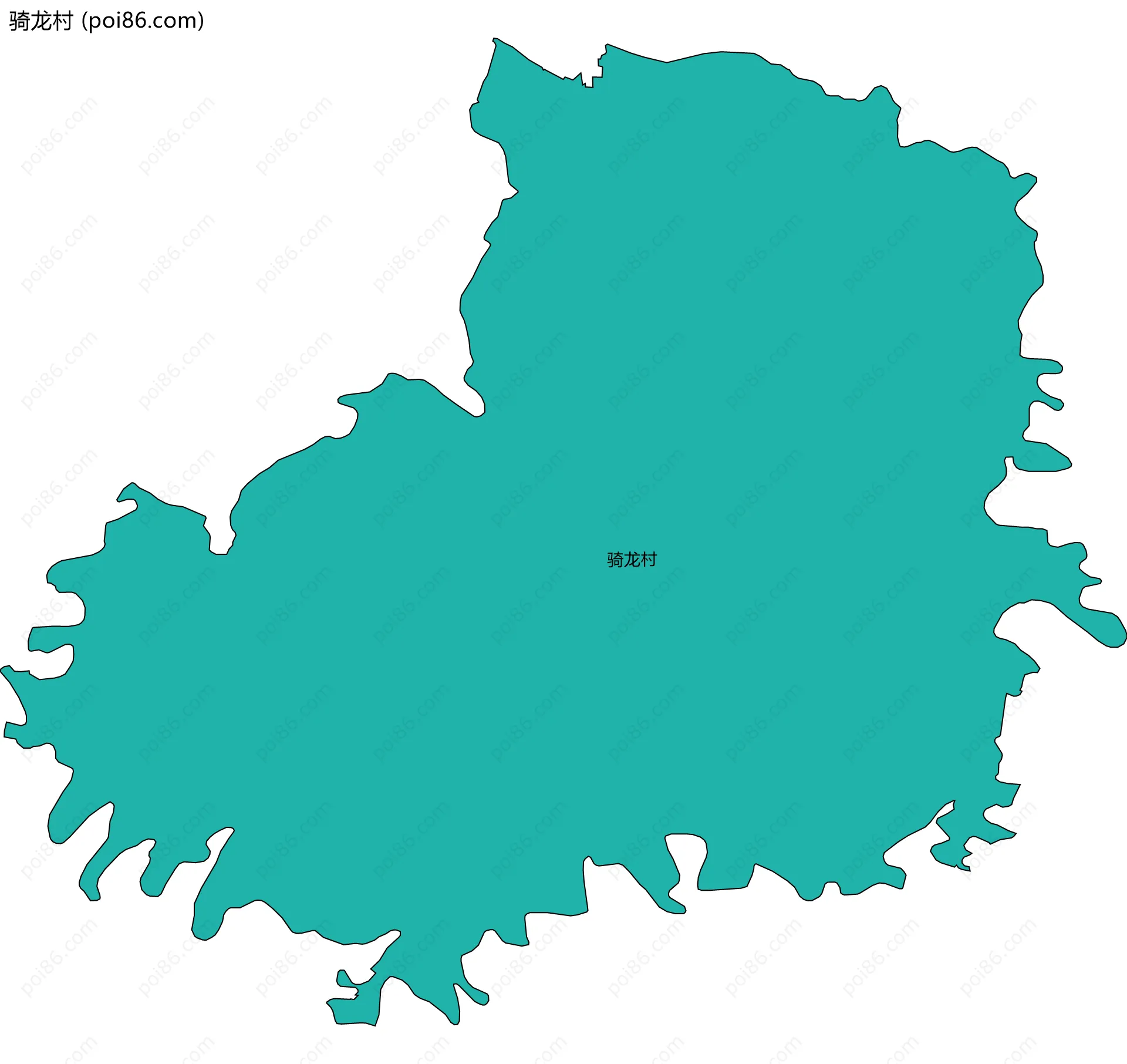 骑龙村边界地图