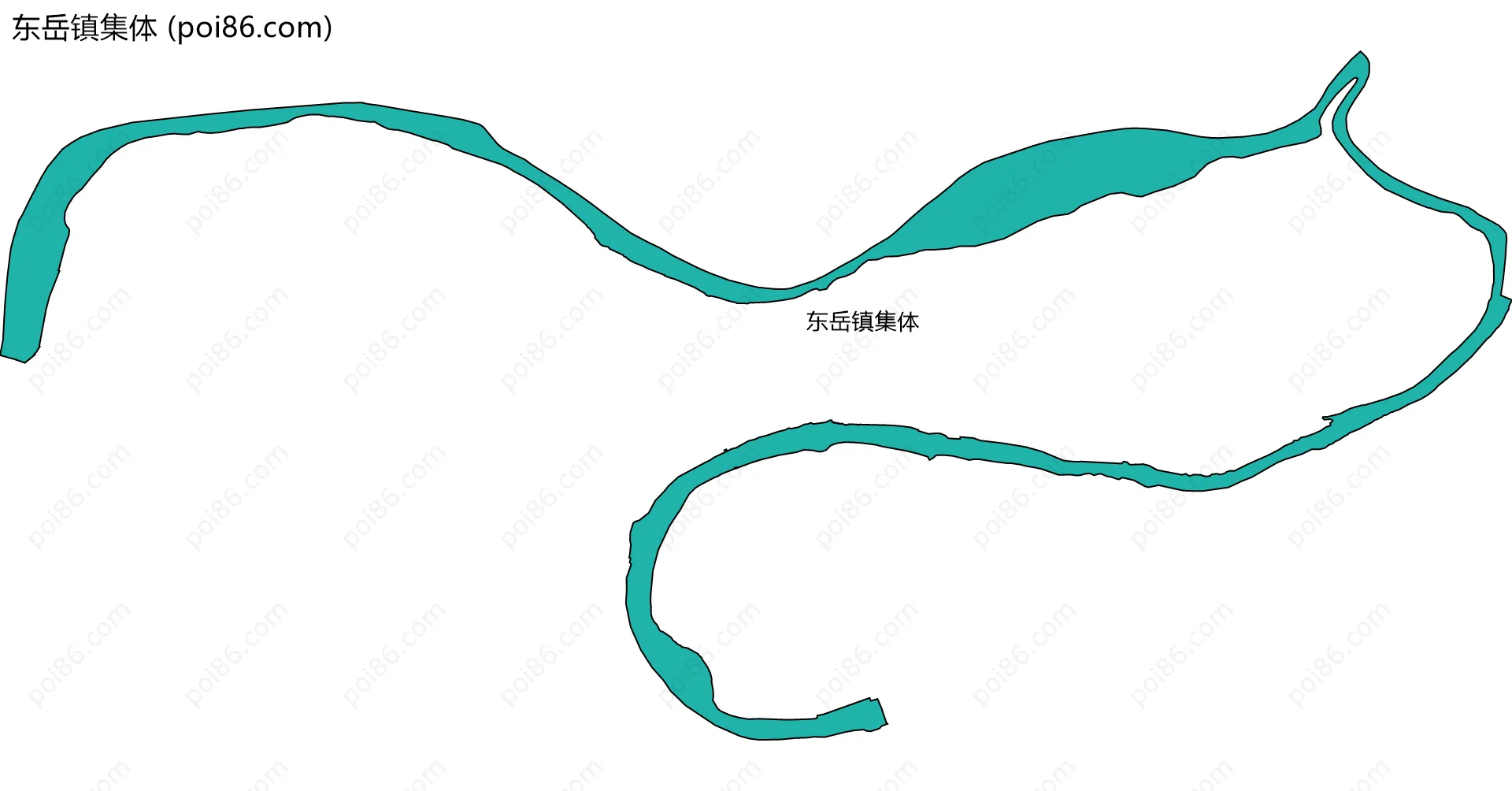 东岳镇集体边界地图