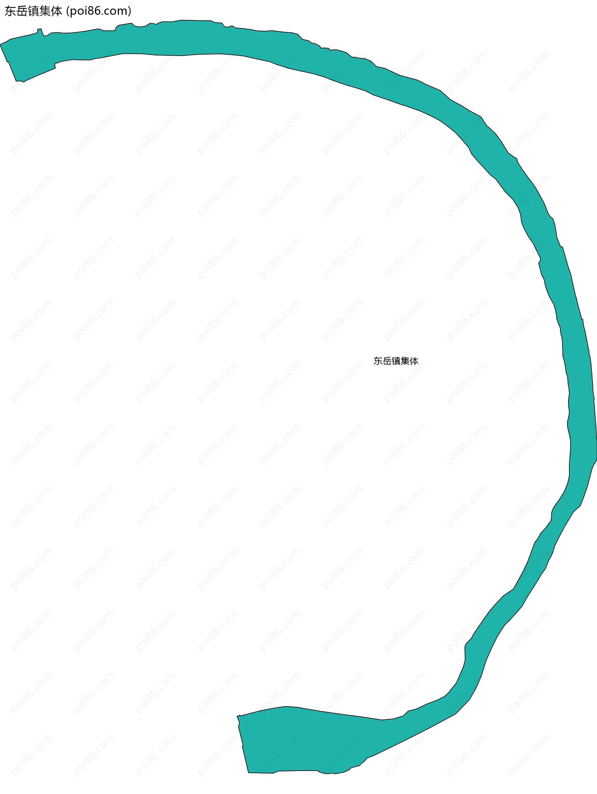 东岳镇集体边界地图