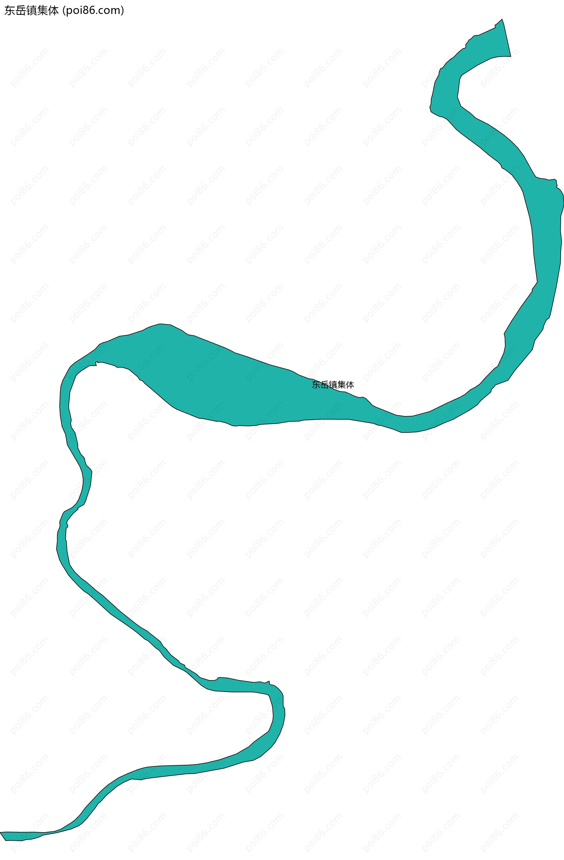 东岳镇集体边界地图