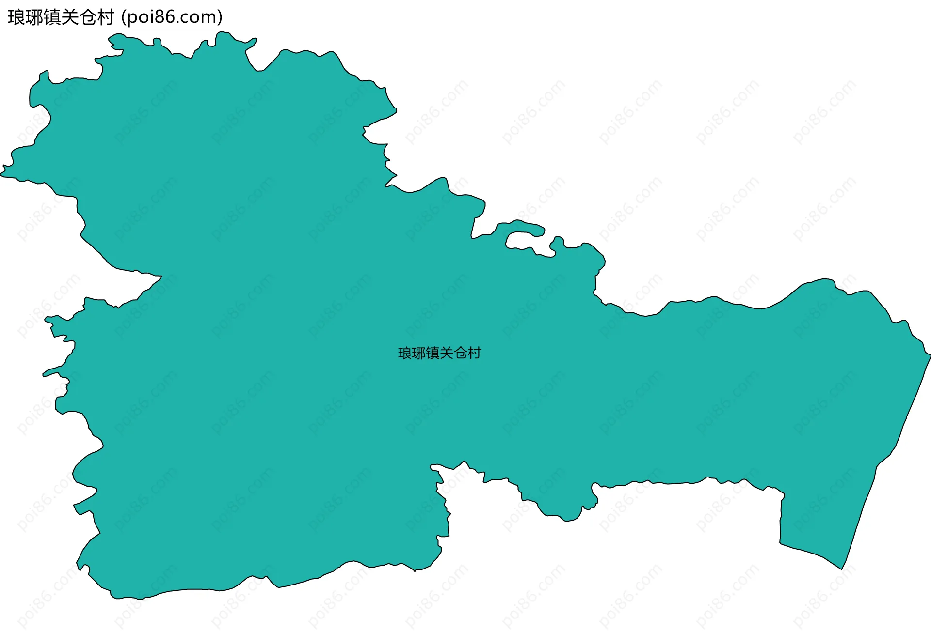 琅琊镇关仓村边界地图
