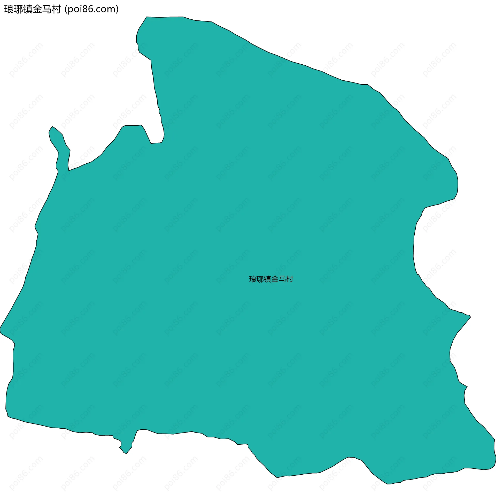 琅琊镇金马村边界地图