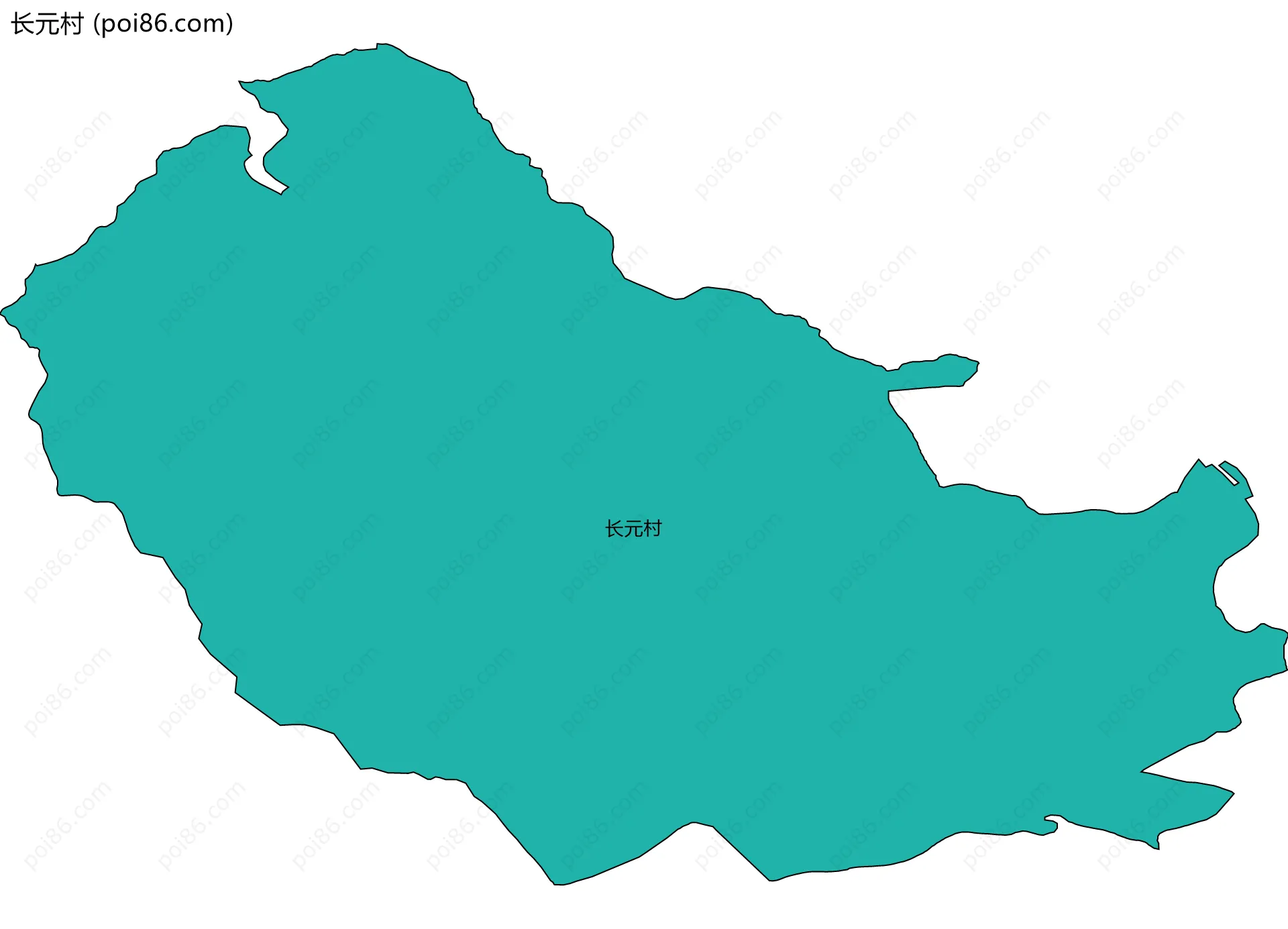 长元村边界地图