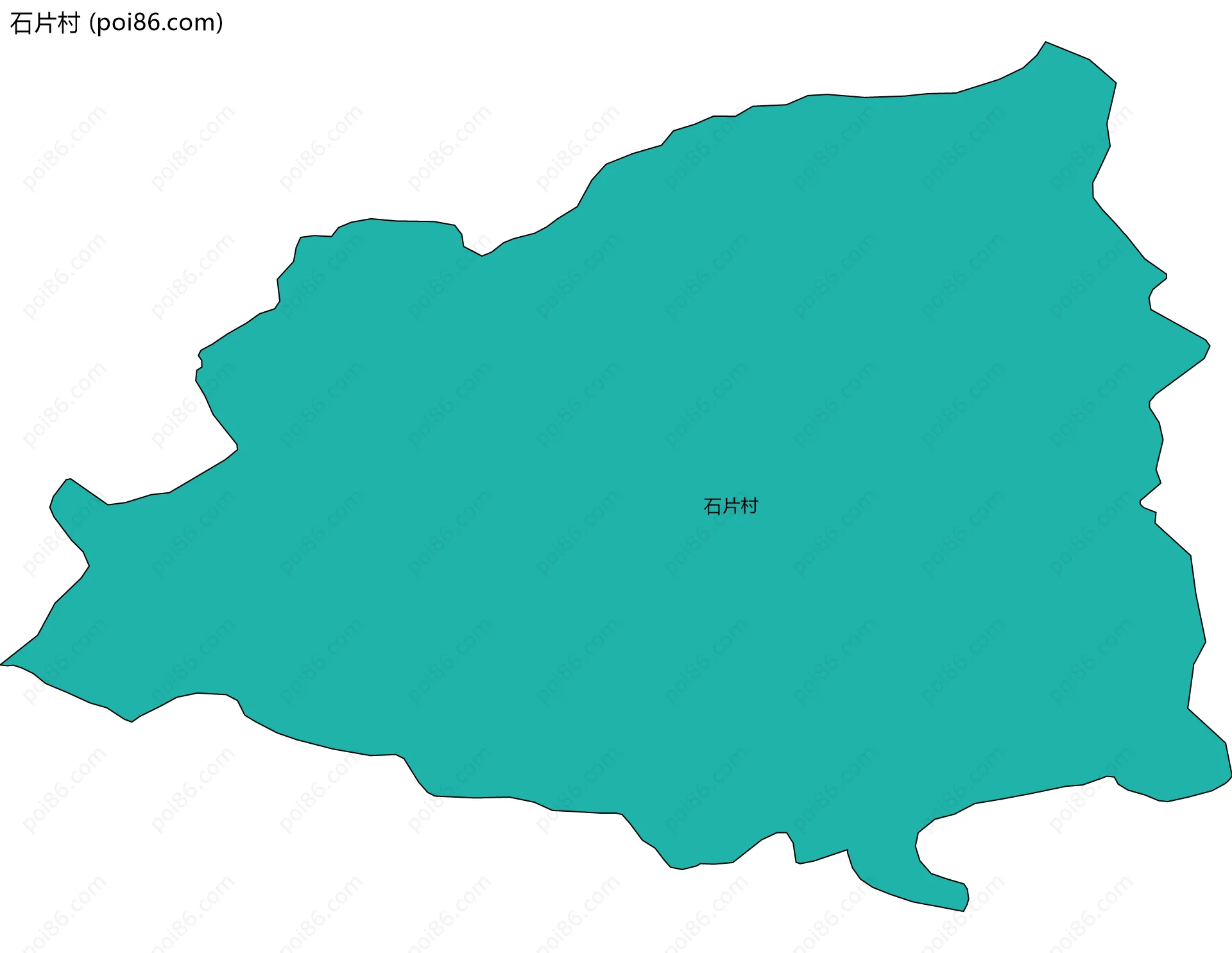 石片村边界地图