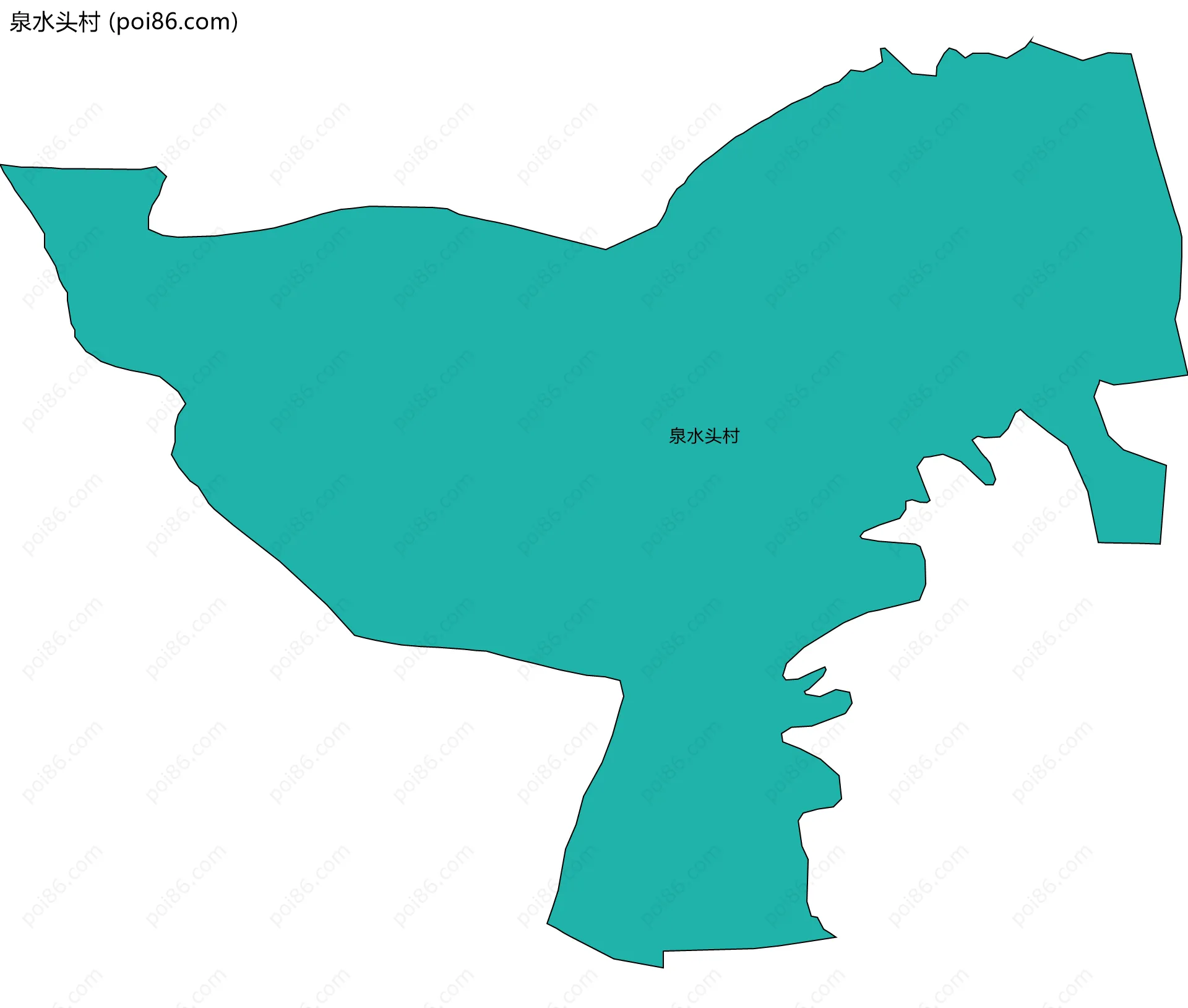 泉水头村边界地图