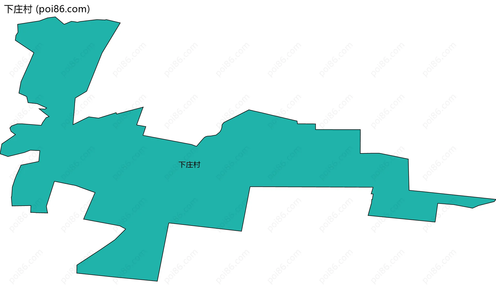 下庄村边界地图