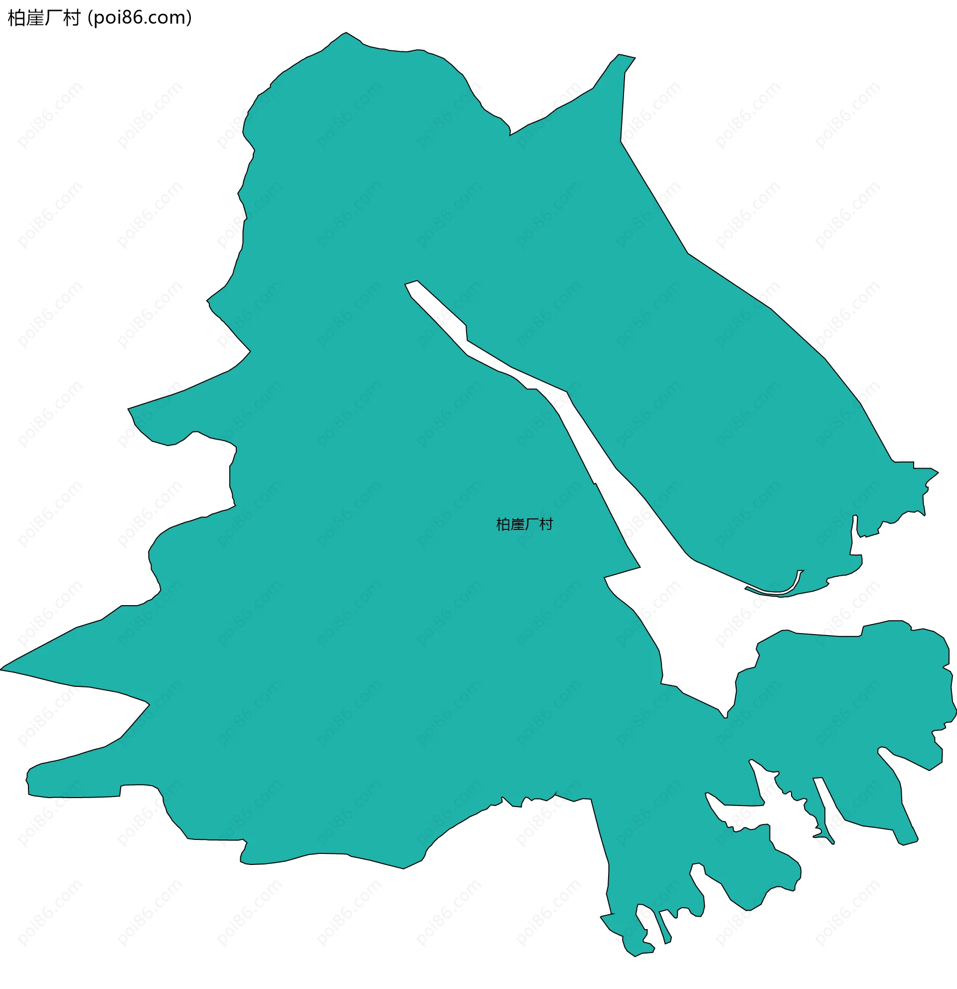 柏崖厂村边界地图