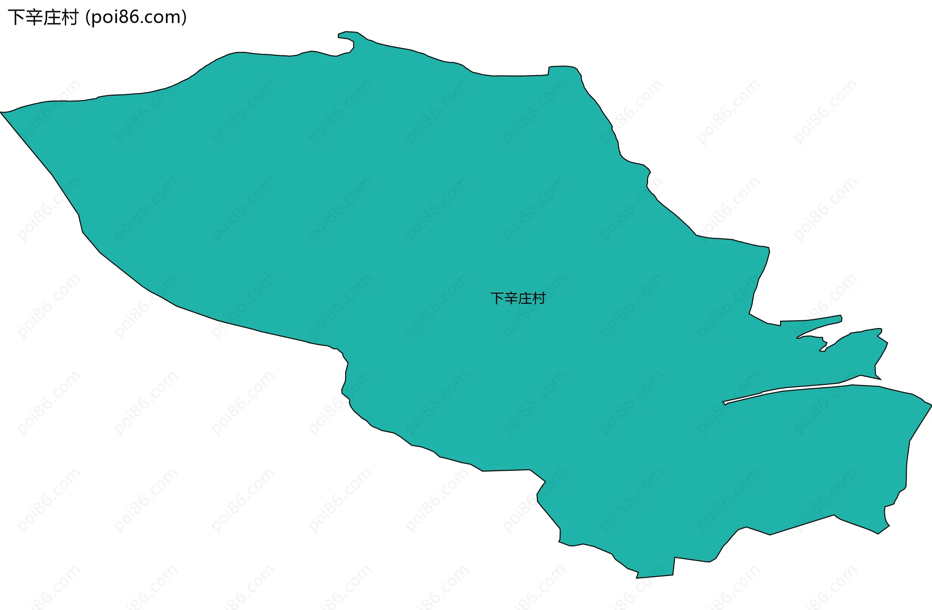 下辛庄村边界地图