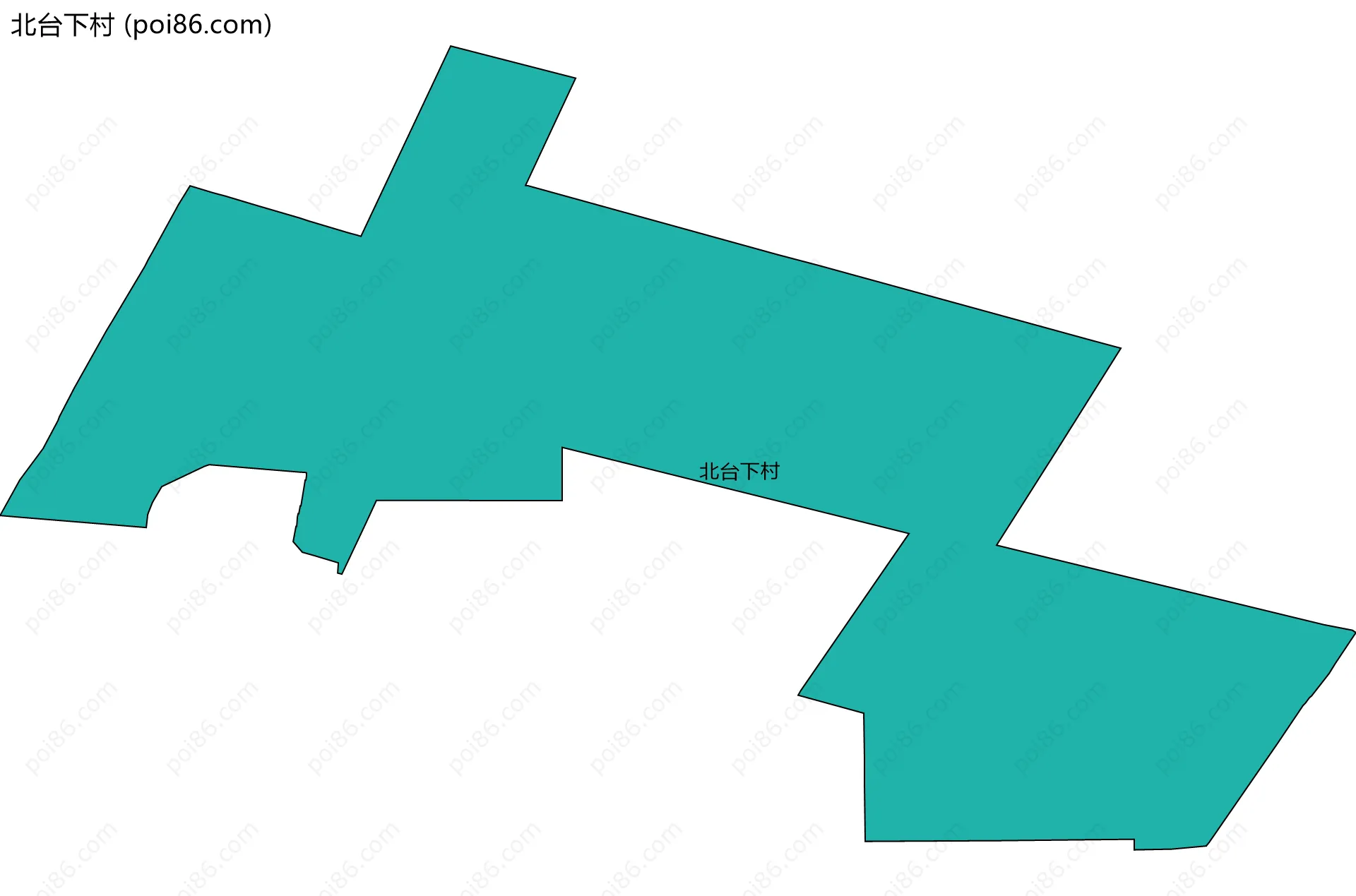 北台下村边界地图