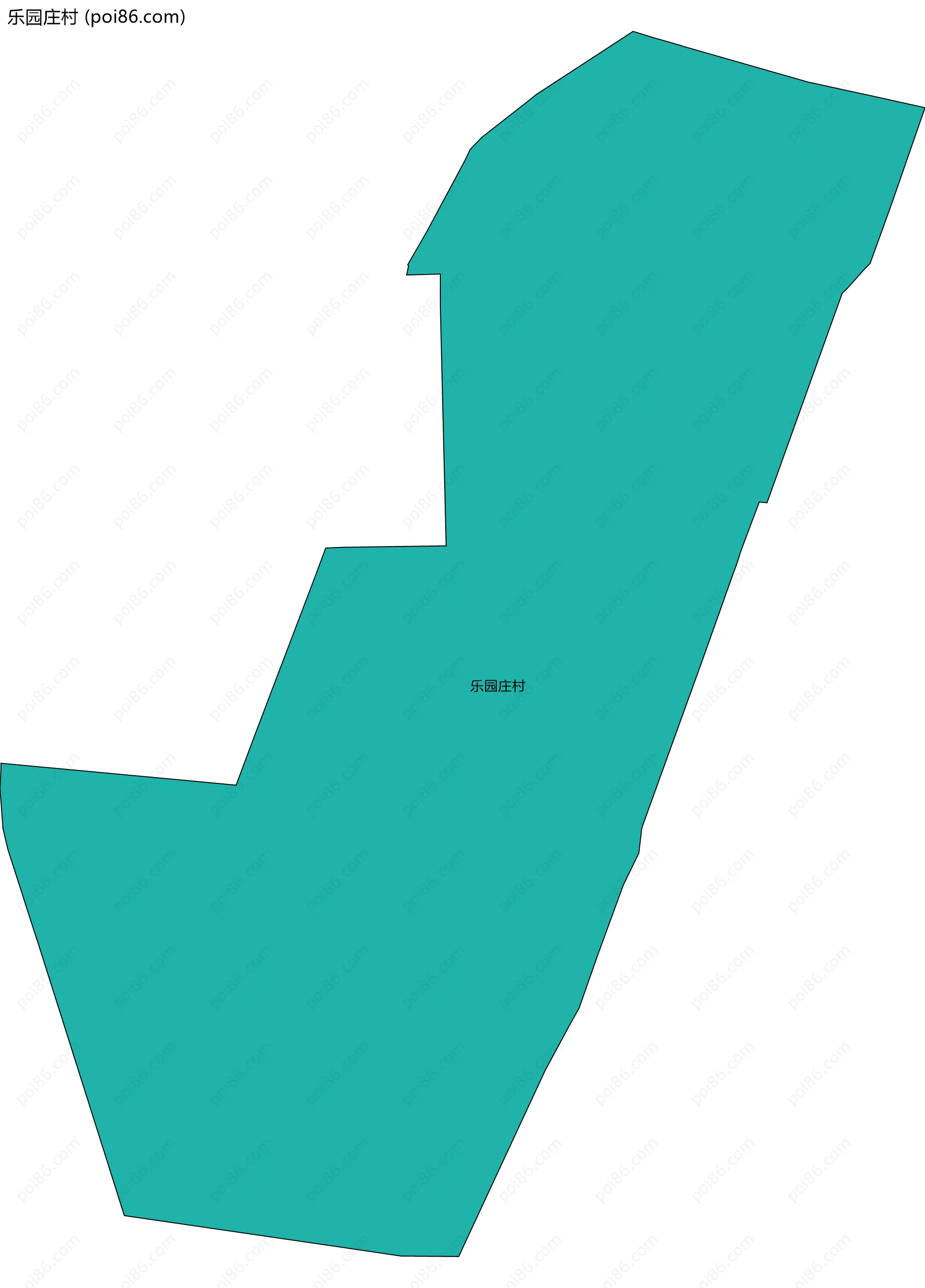 乐园庄村边界地图