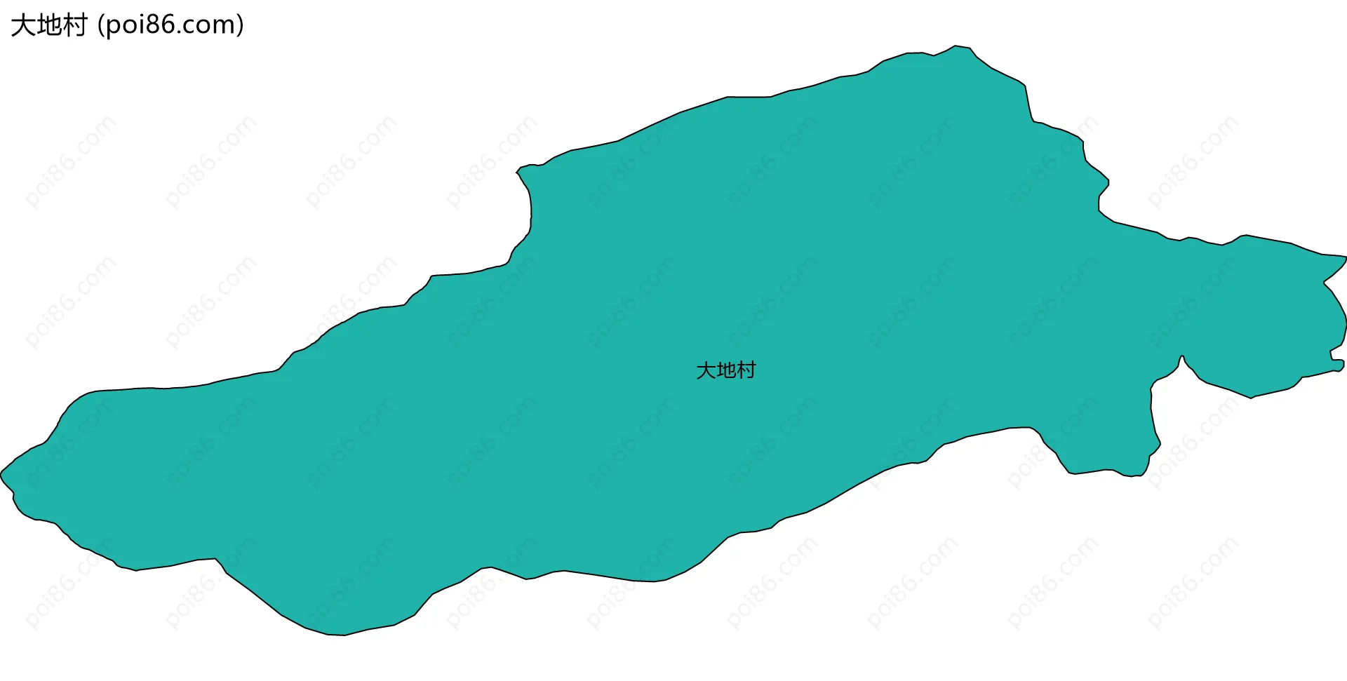 大地村边界地图