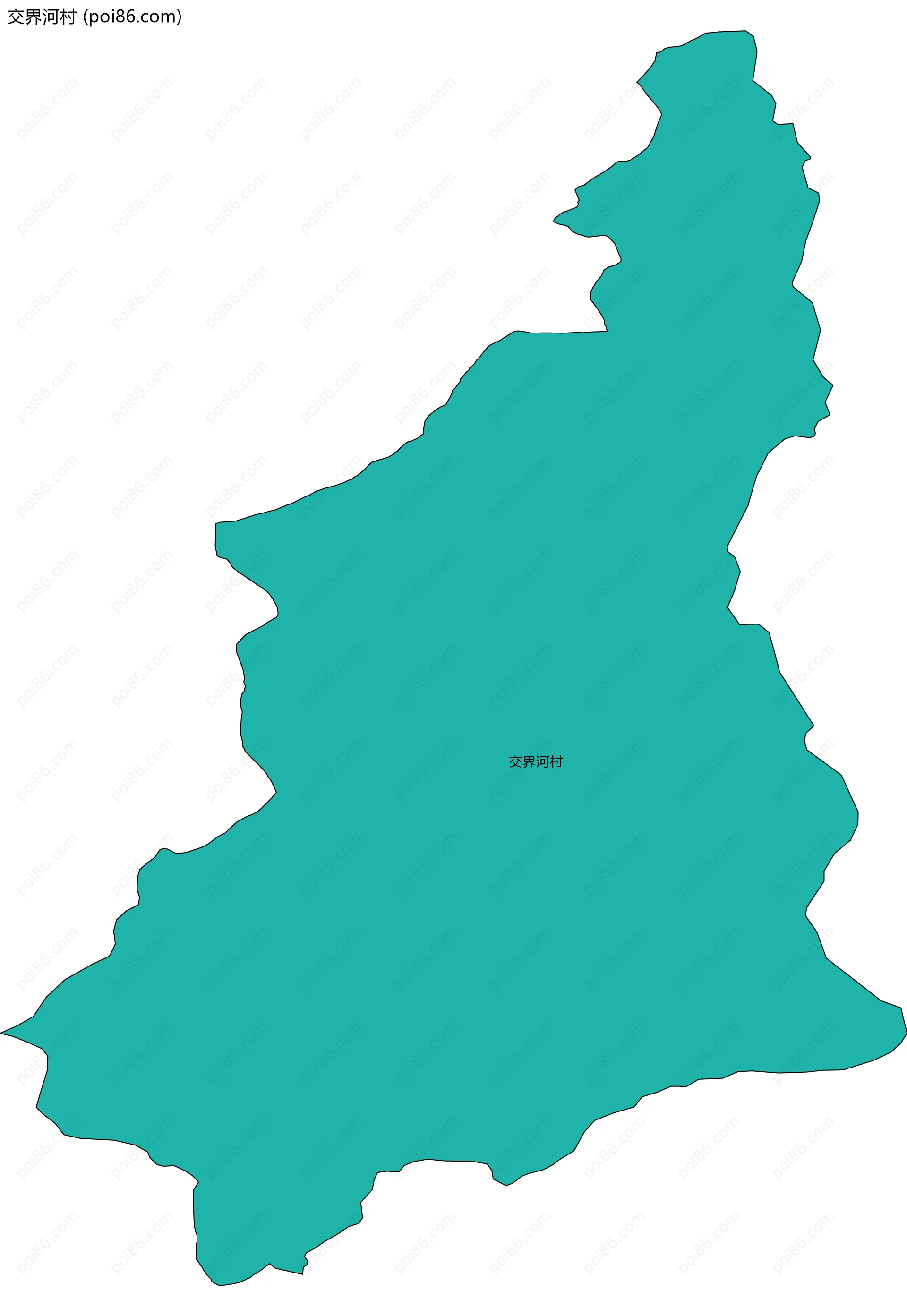 交界河村边界地图