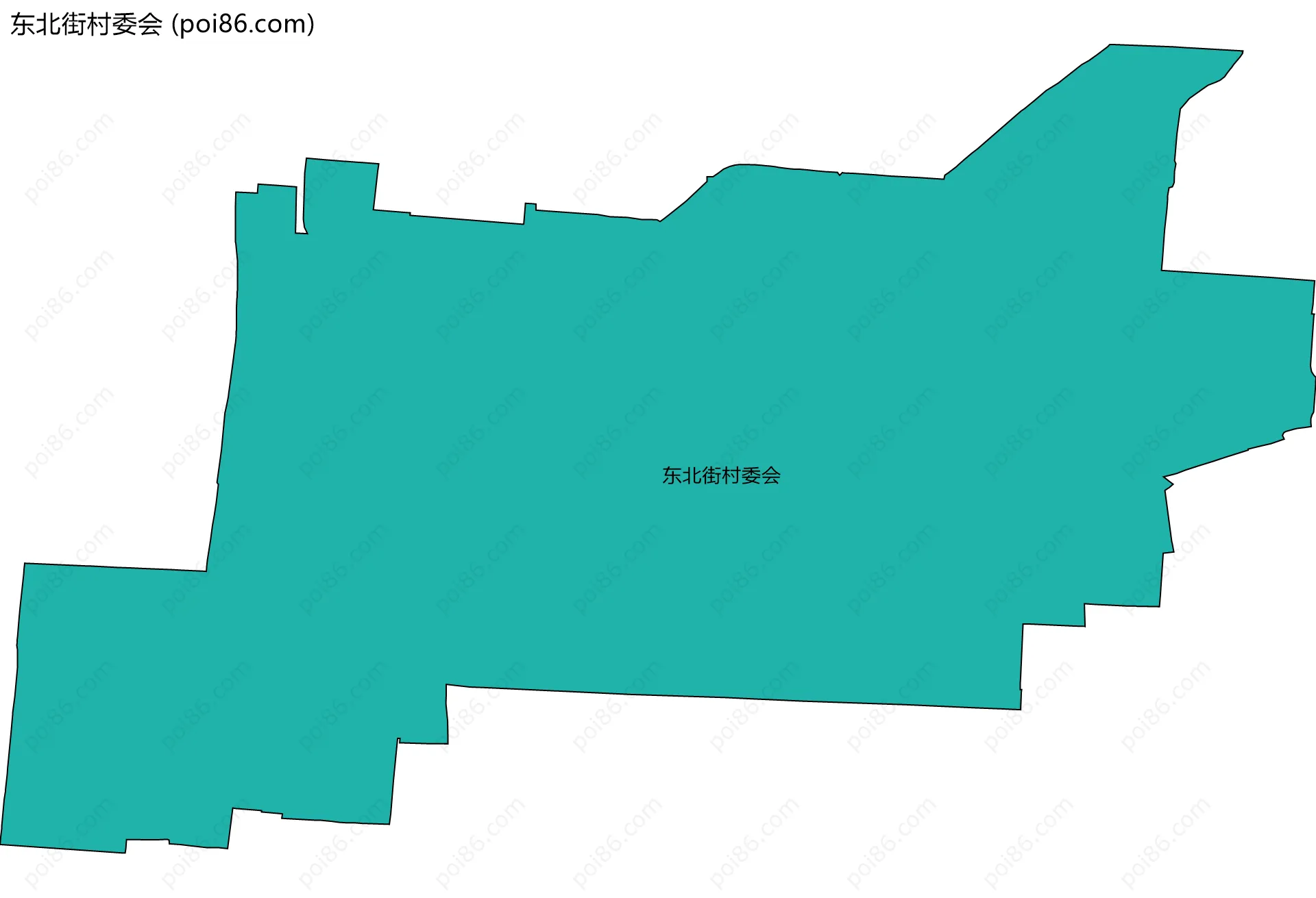 东北街村委会边界地图