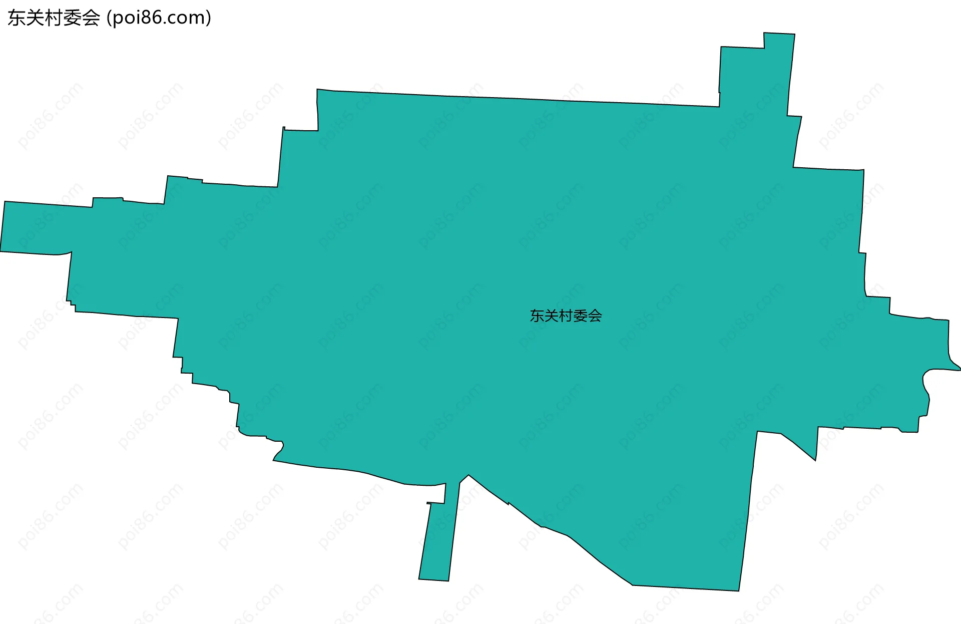 东关村委会边界地图