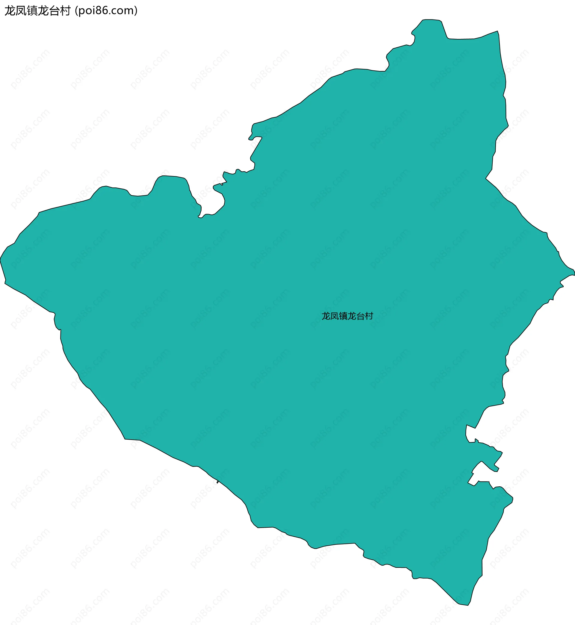 龙凤镇龙台村边界地图