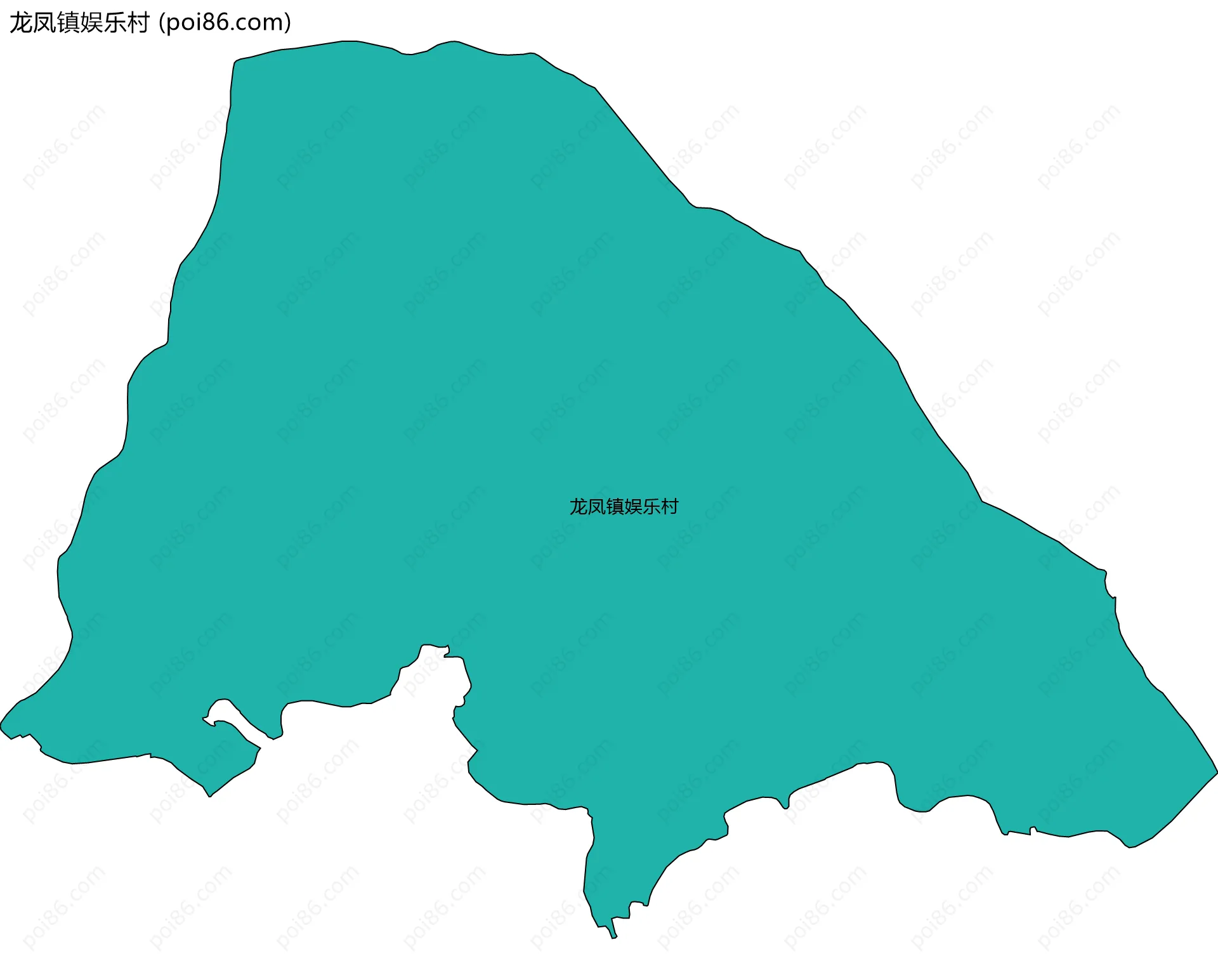 龙凤镇娱乐村边界地图