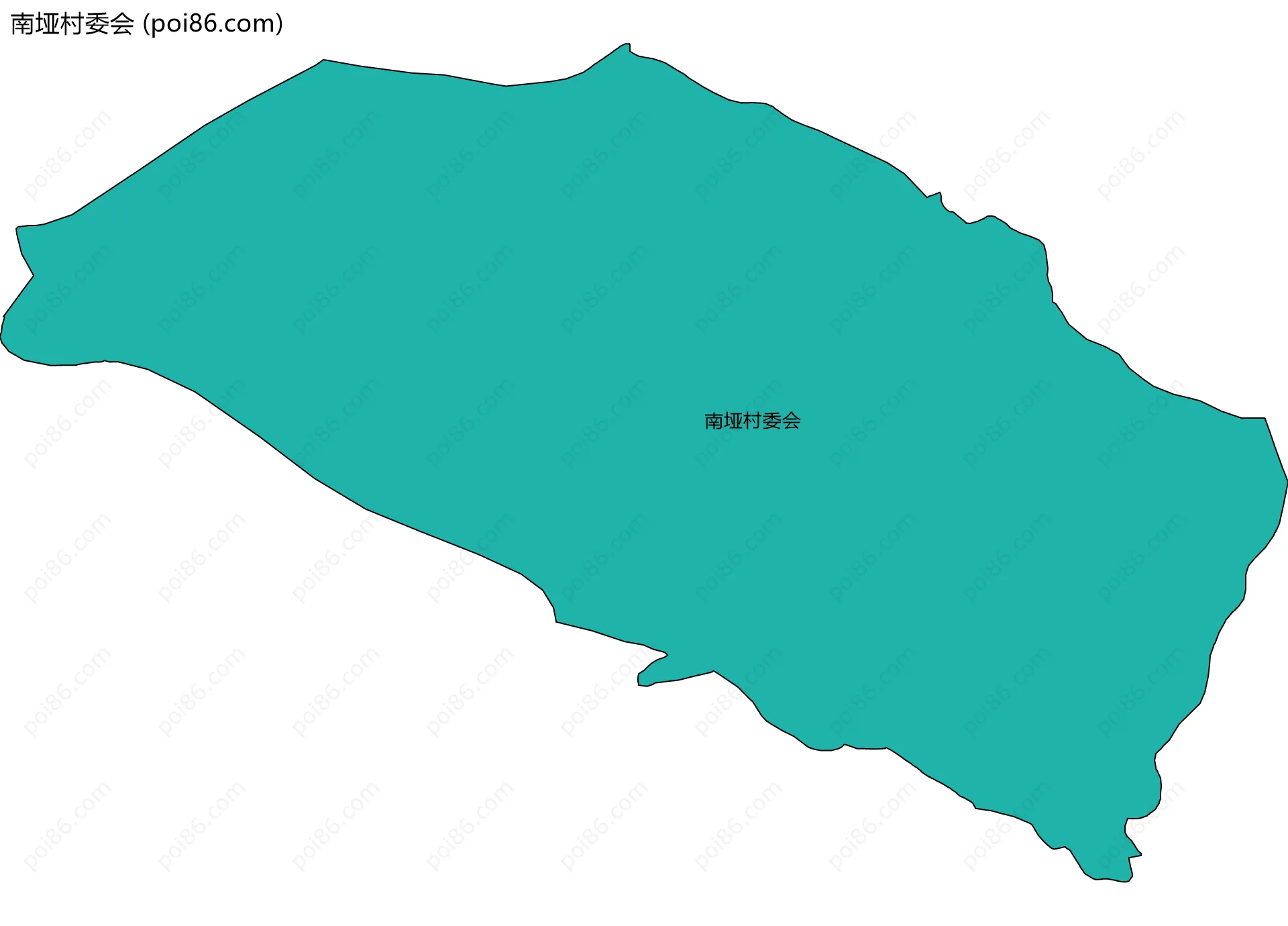 南垭村委会边界地图