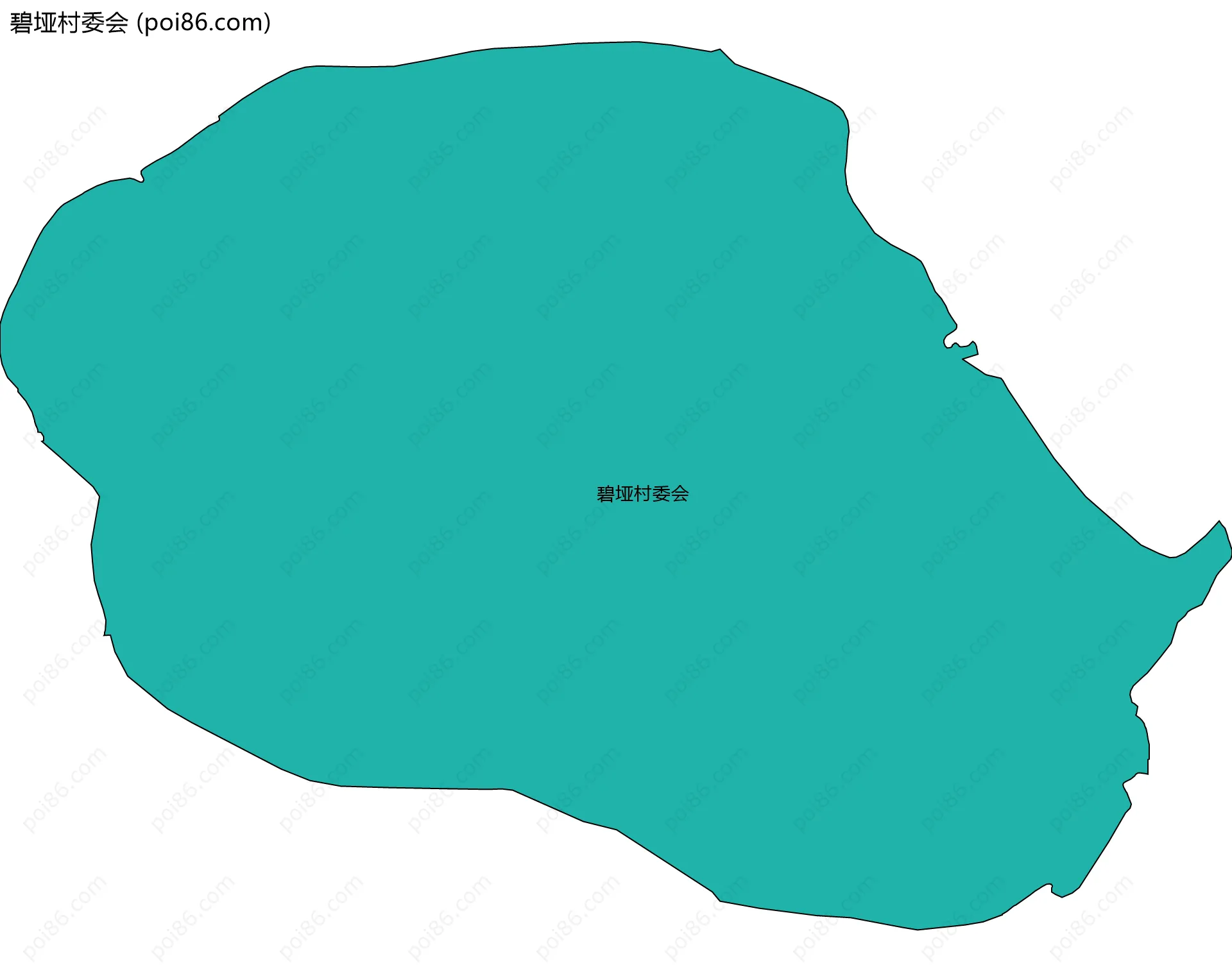 碧垭村委会边界地图