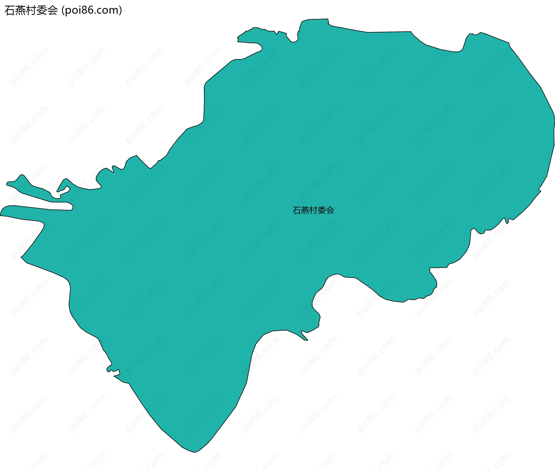 石燕村委会边界地图