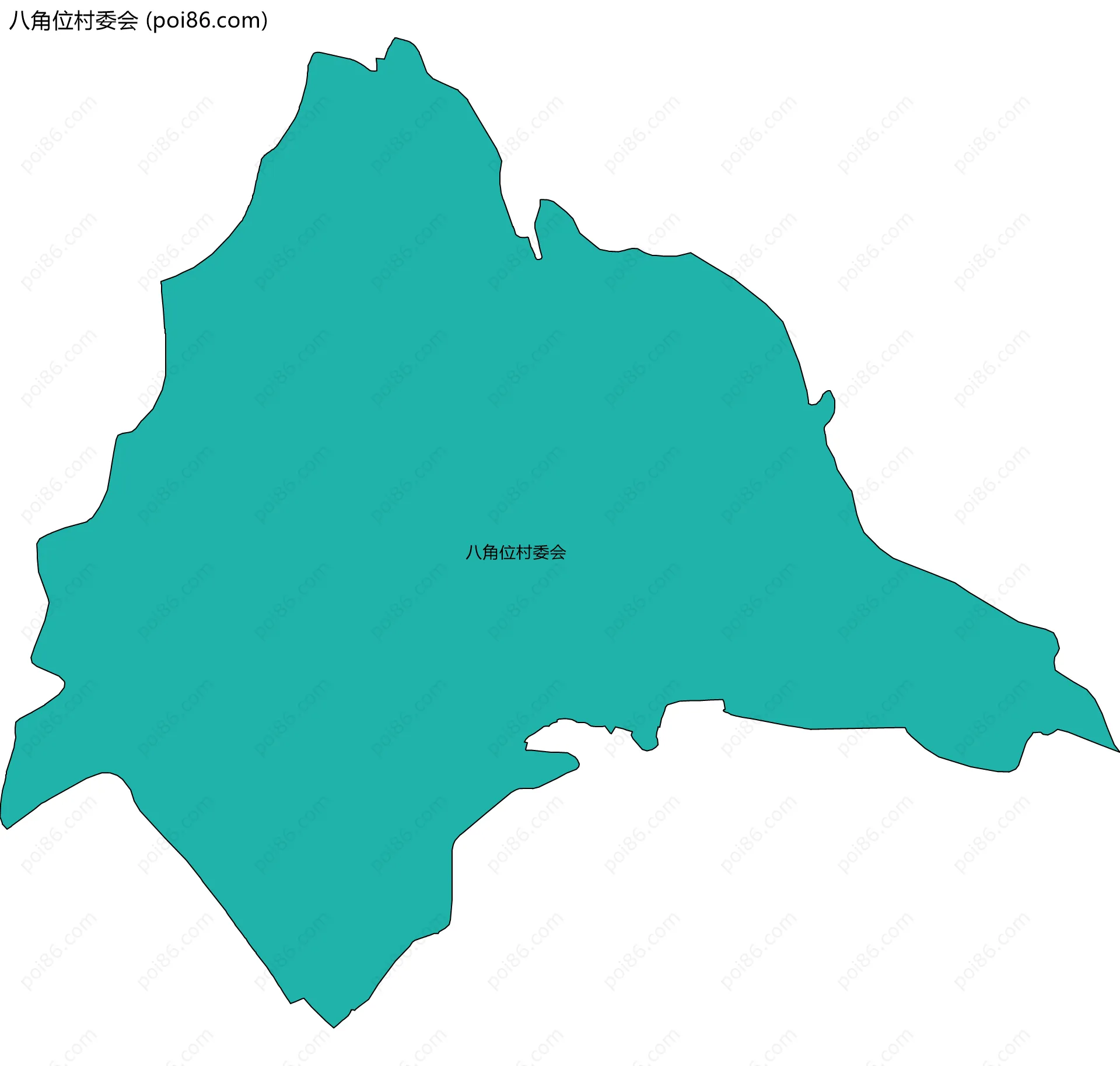 八角位村委会边界地图