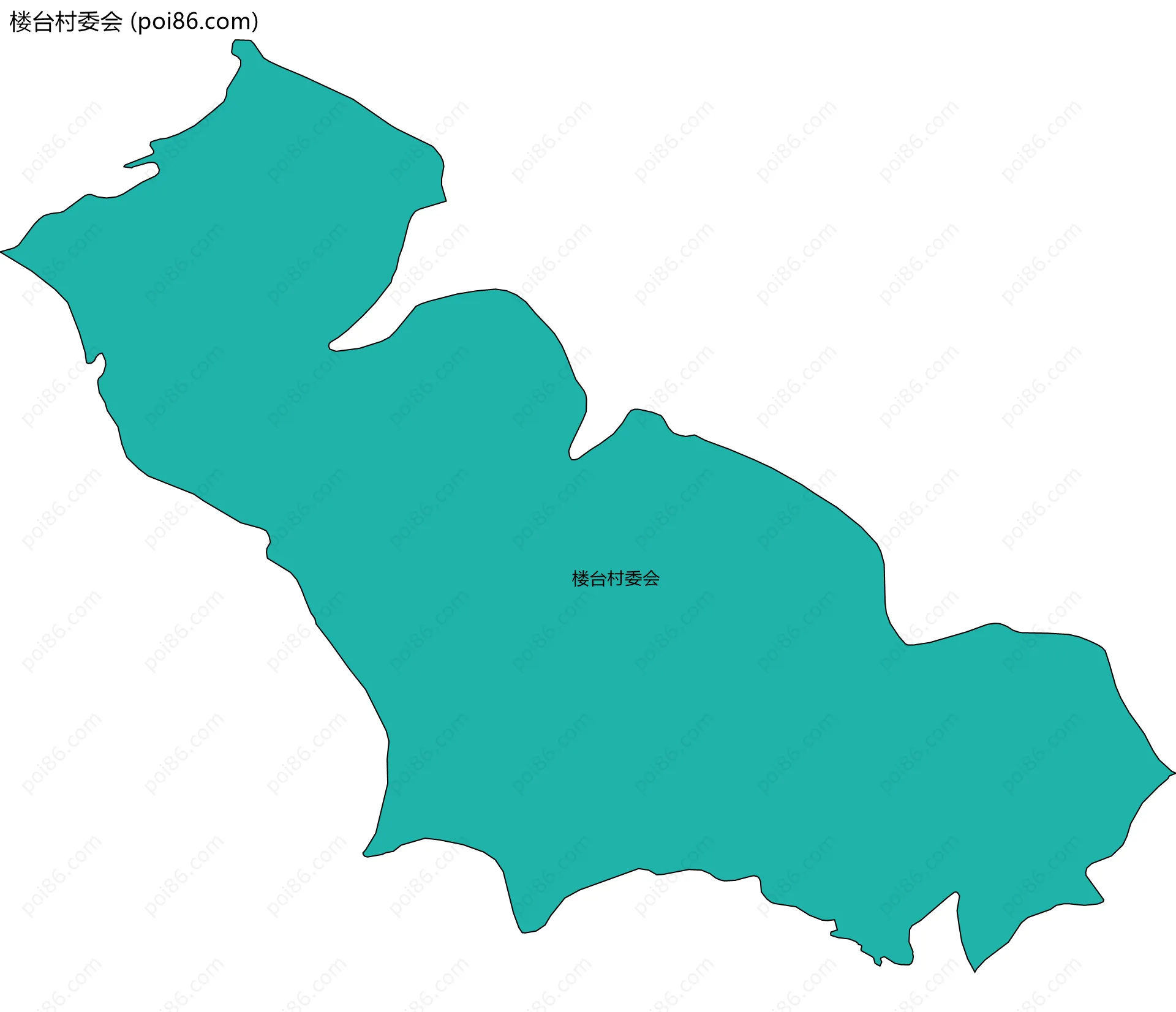 楼台村委会边界地图