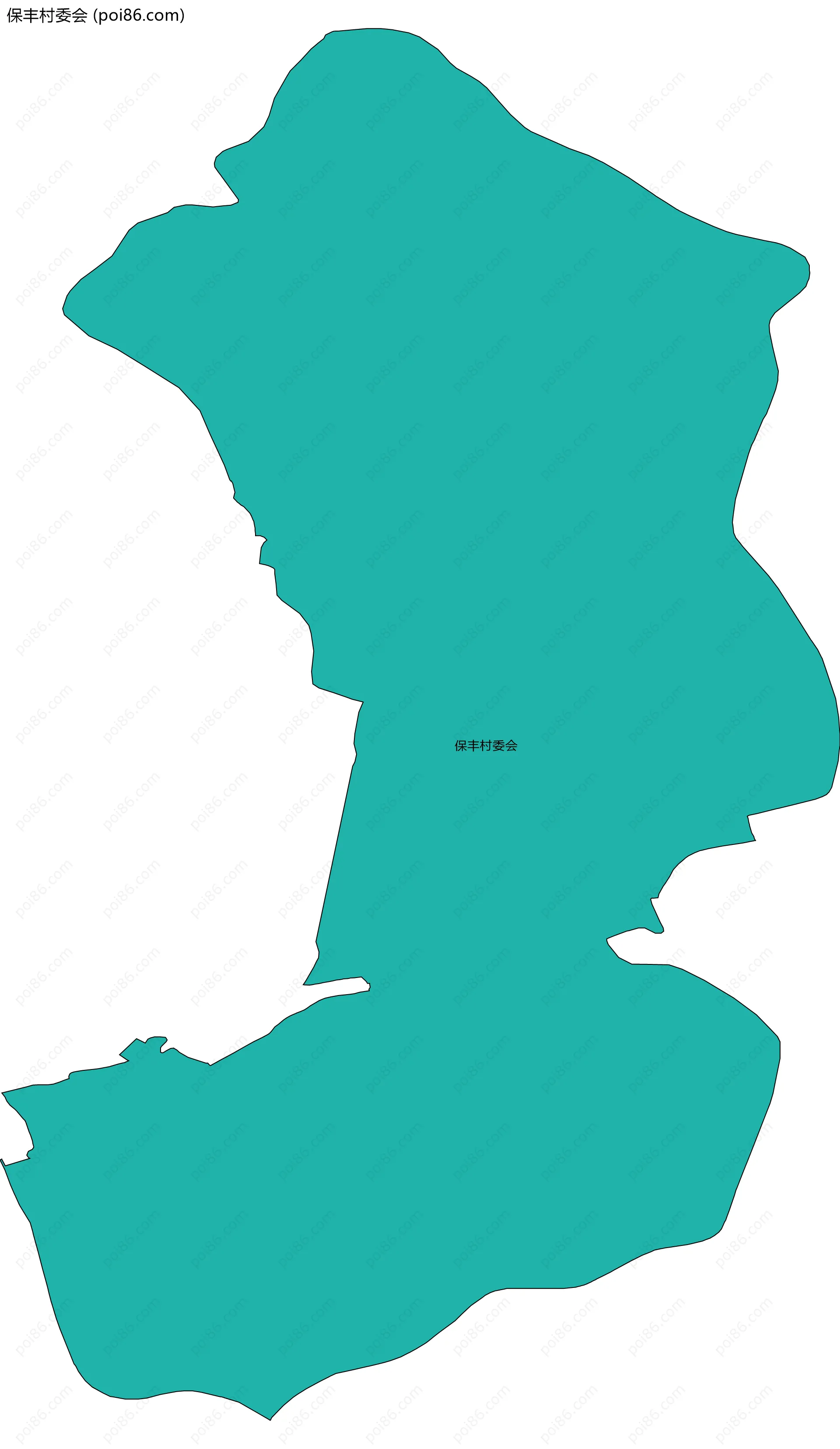 保丰村委会边界地图