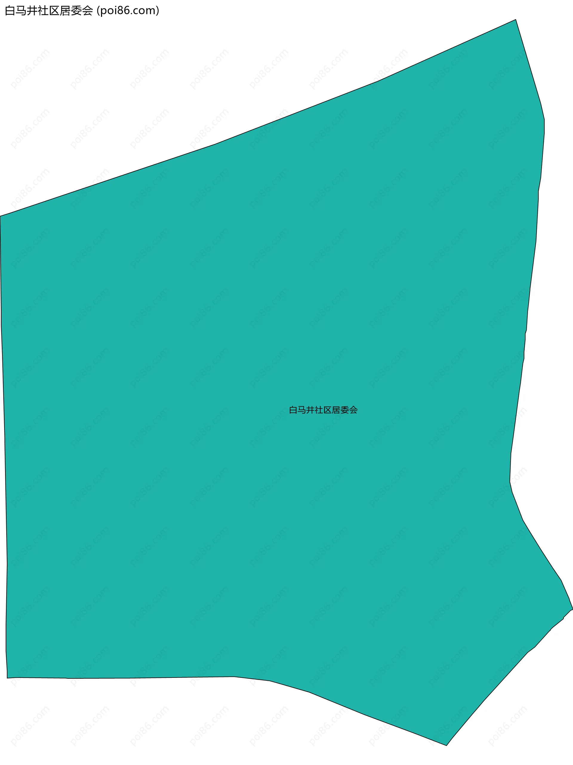 白马井社区居委会边界地图