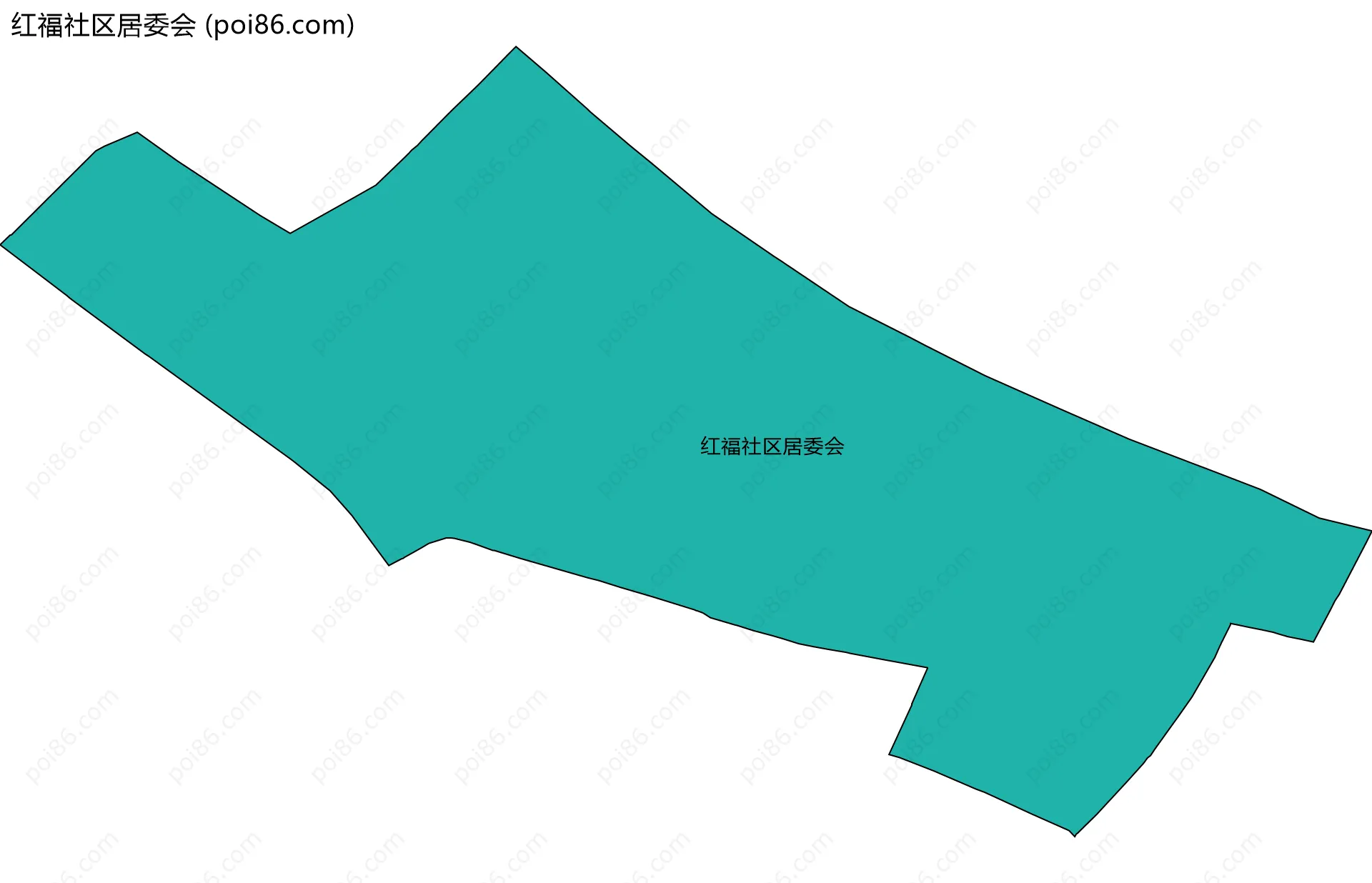 红福社区居委会边界地图