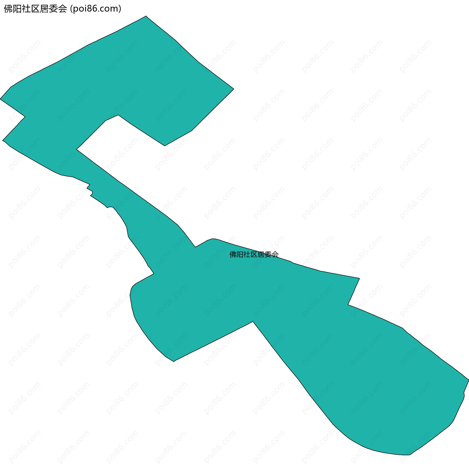 佛阳社区居委会边界地图