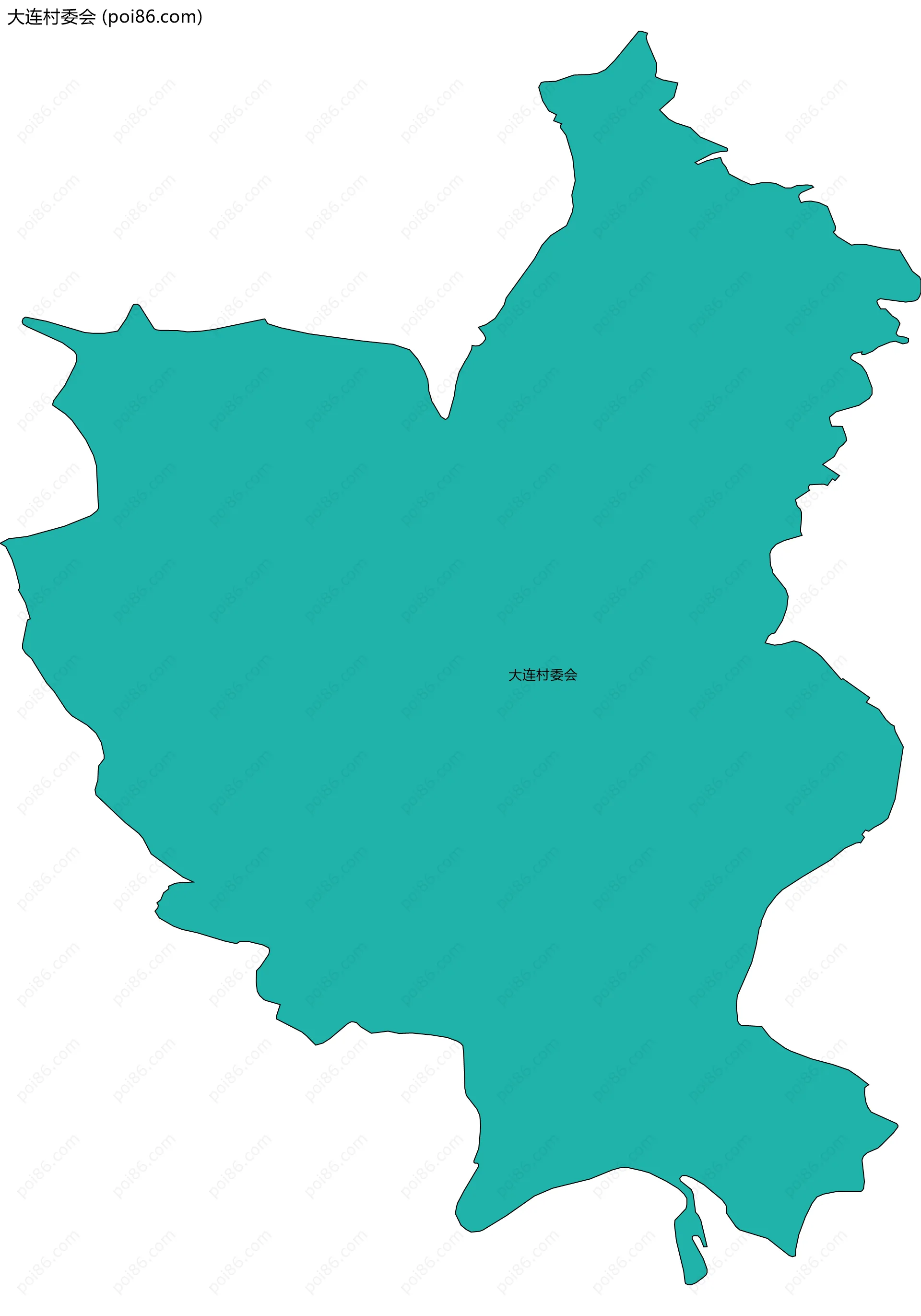 大连村委会边界地图