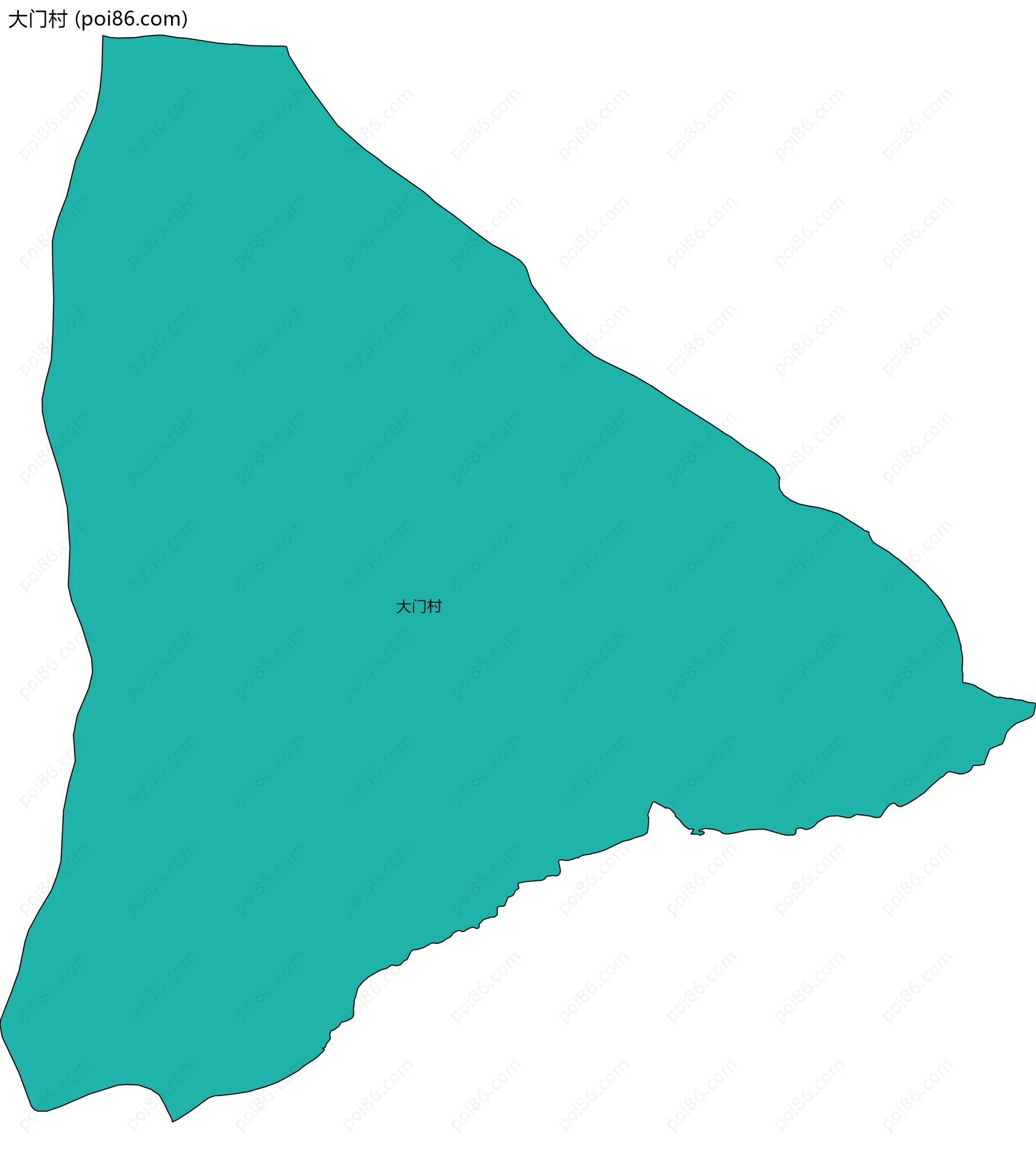 大门村边界地图