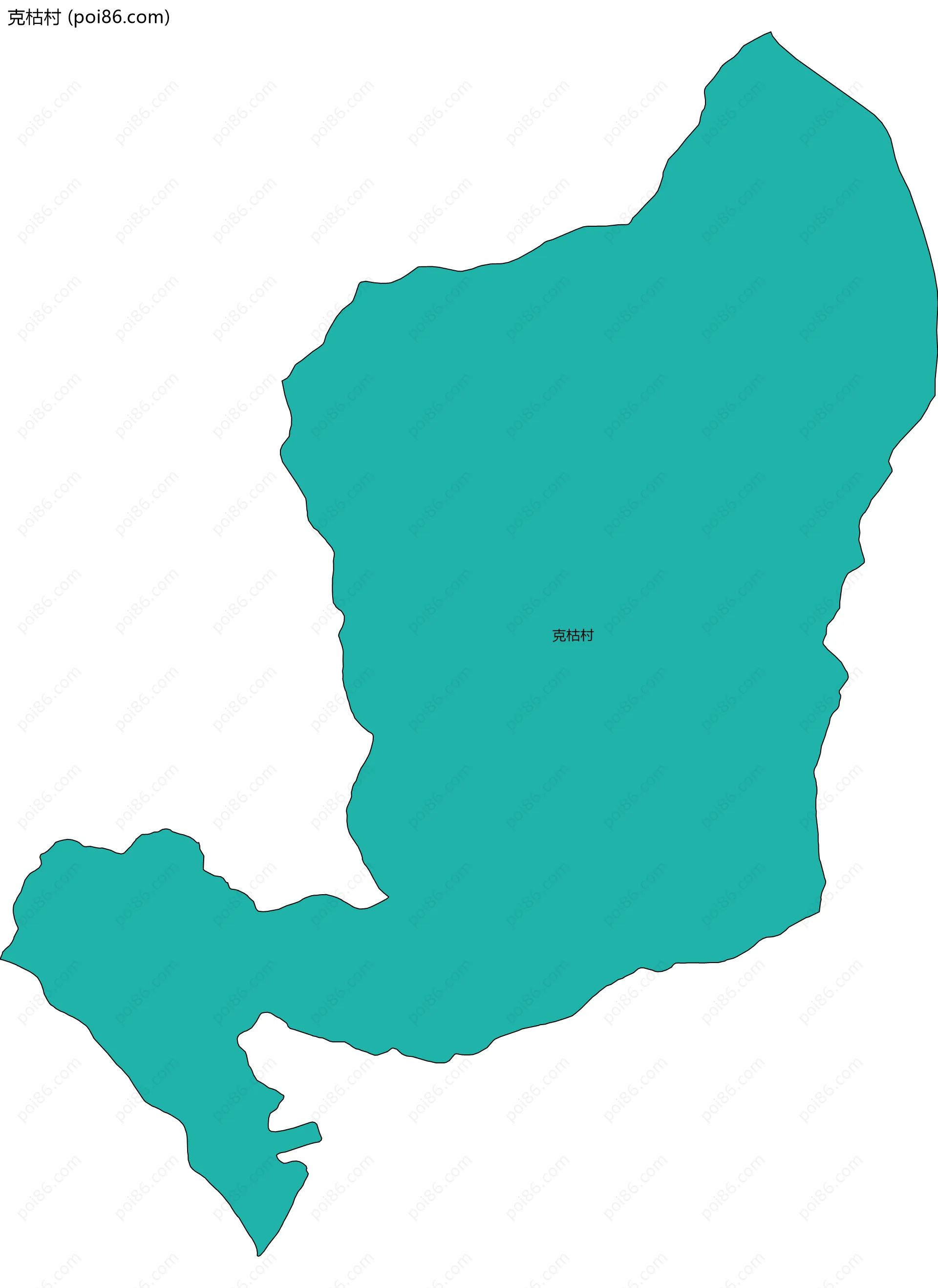 克枯村边界地图